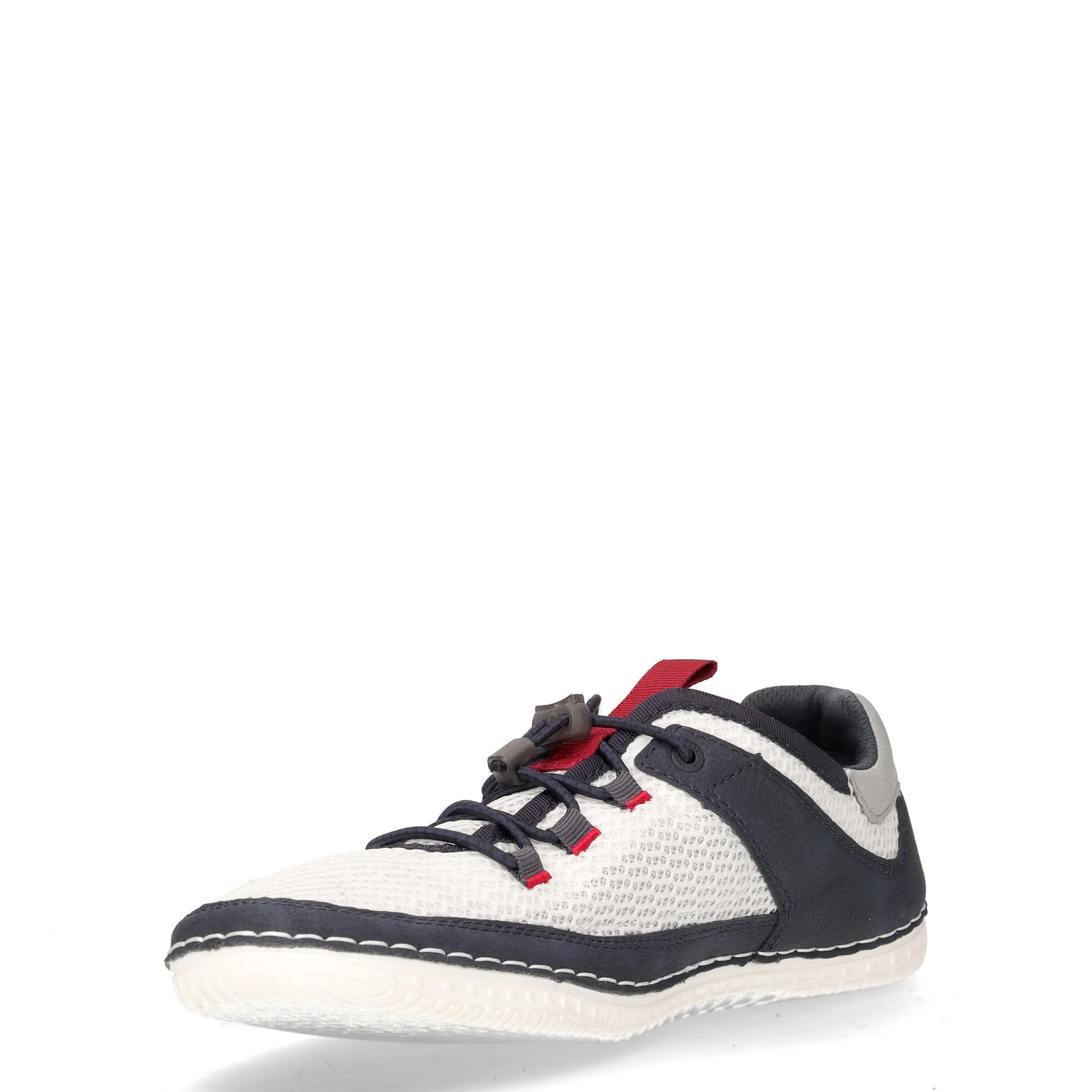 Sneaker in tessuto ed ecopelle blu bianco - Image 3