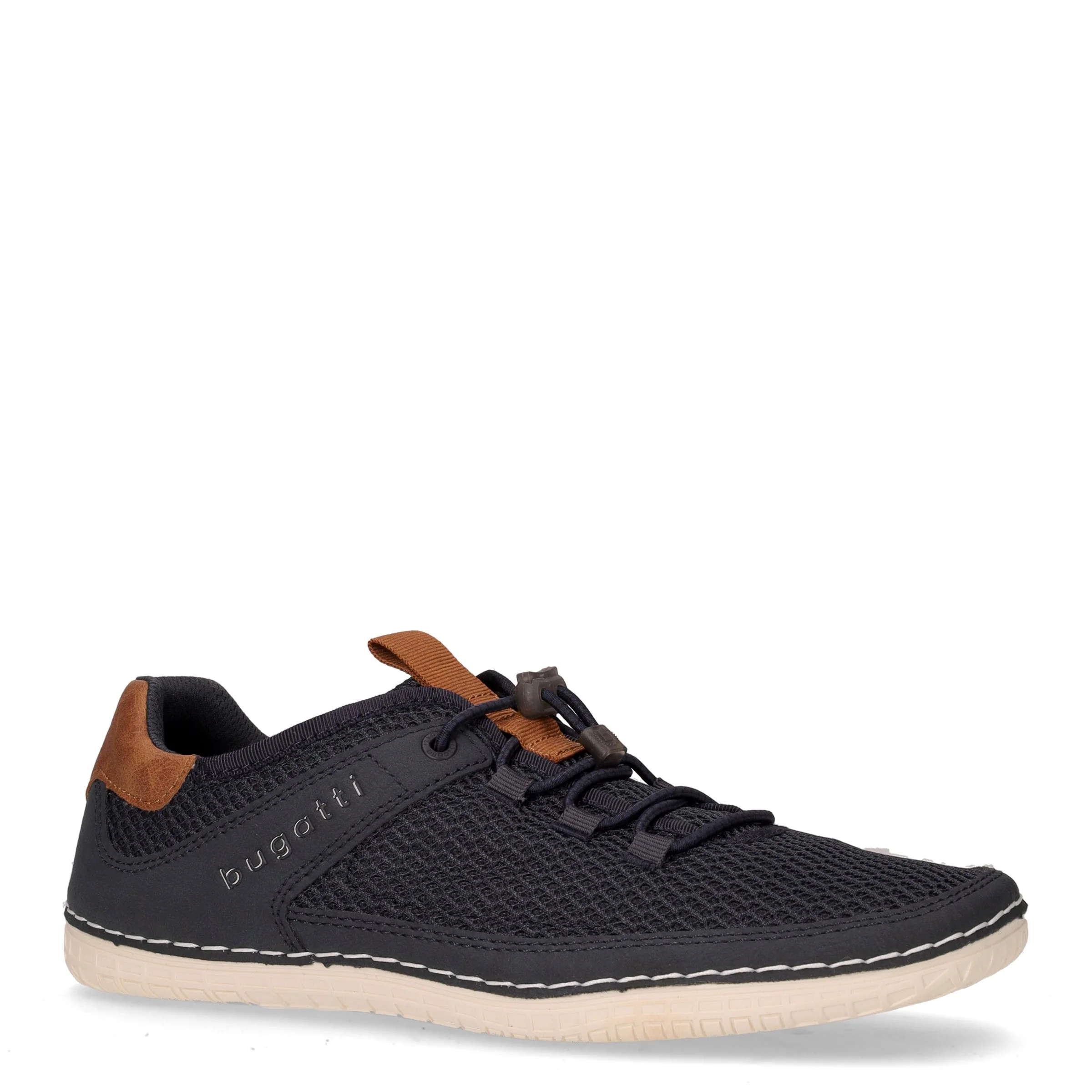 Sneaker in tessuto ed ecopelle blu scuro - Image 2