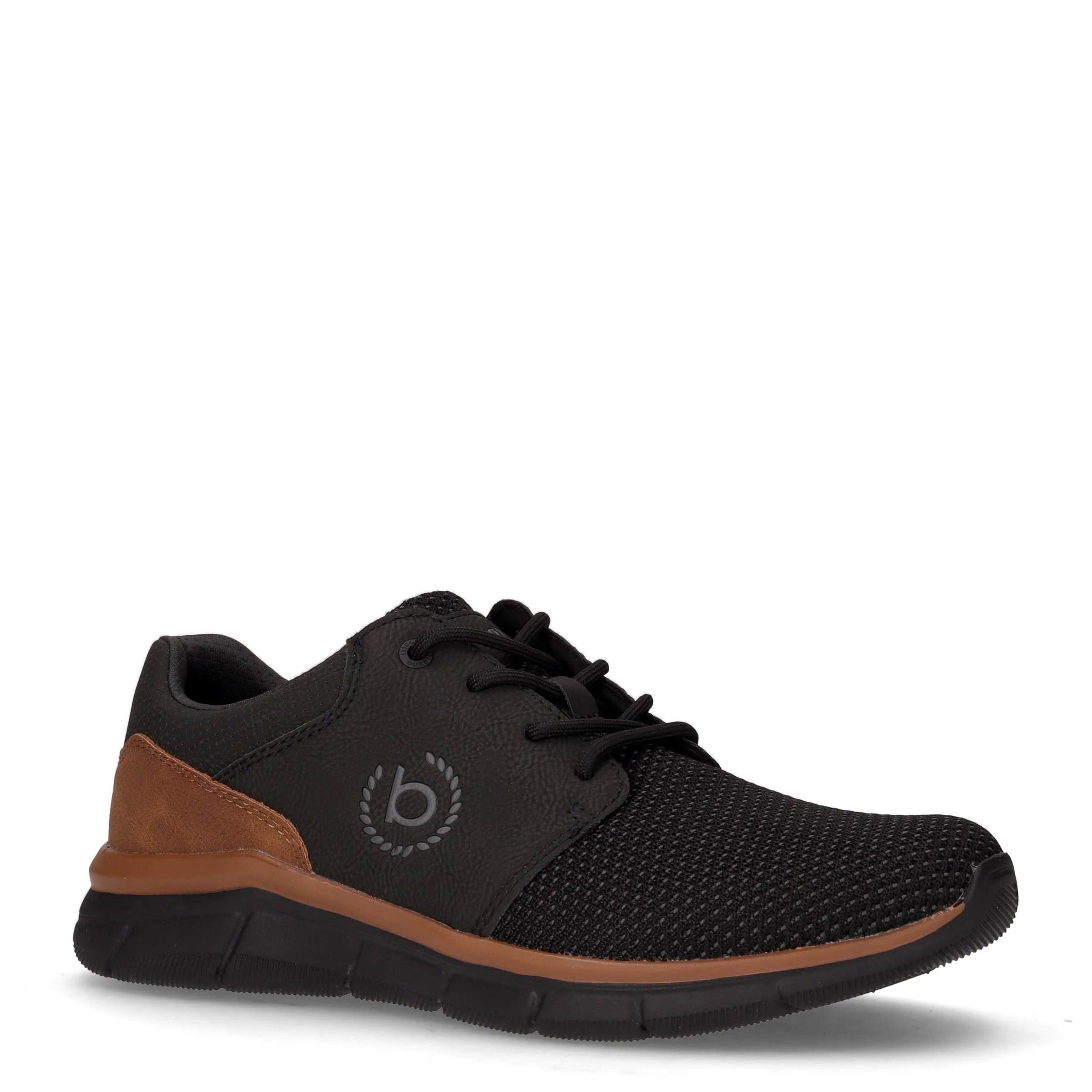 Sneaker in tessuto ed ecopelle nero marrone - Image 2