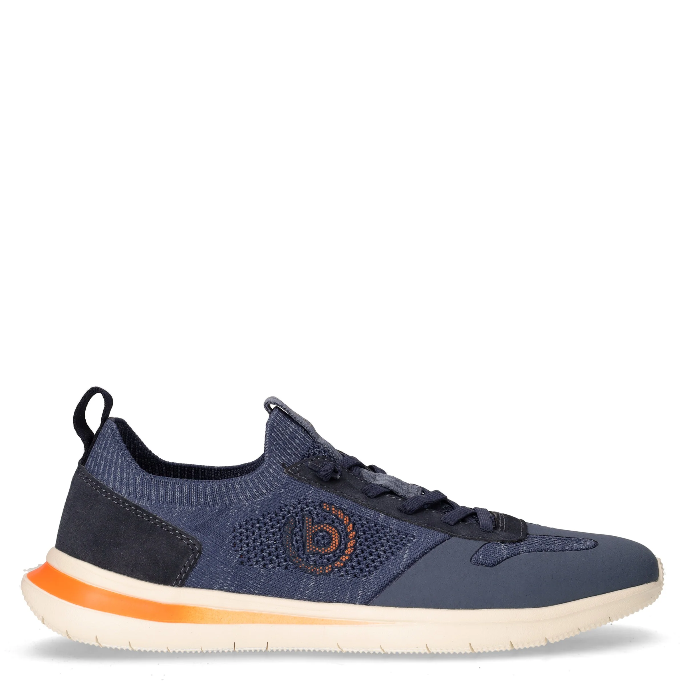 Sneaker slip on in tessuto blu