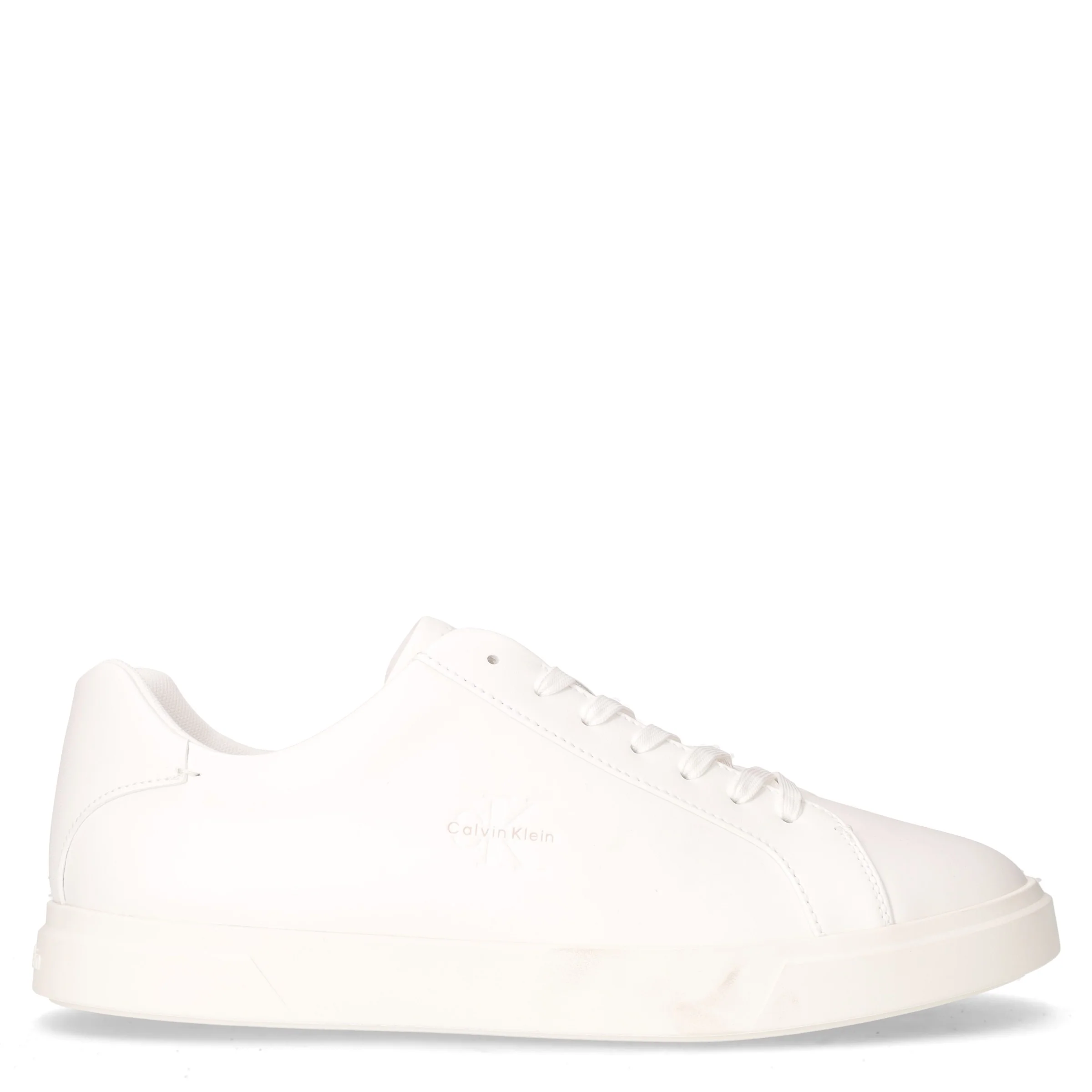 Sneaker in pelle ed ecopelle beige