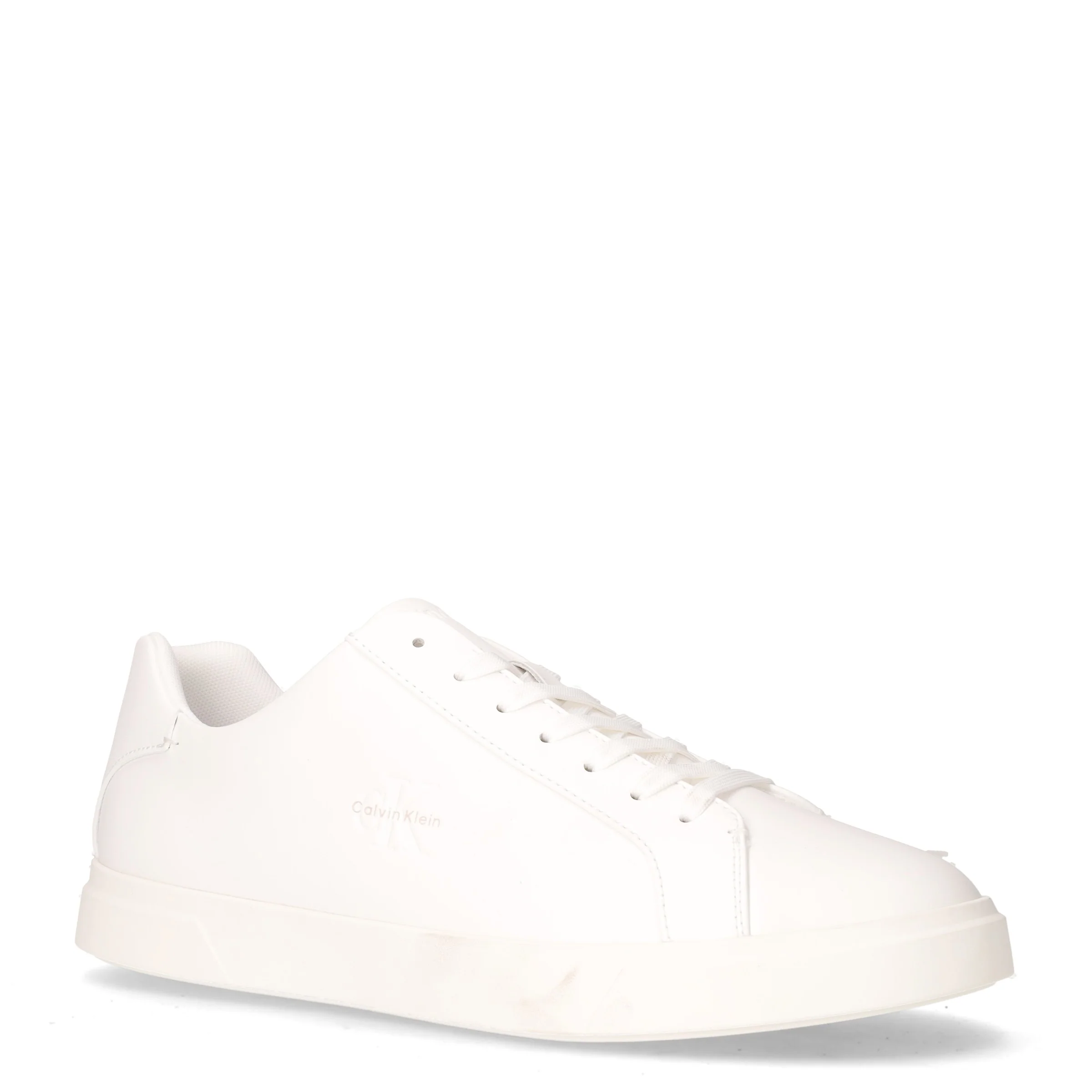 Sneaker in pelle ed ecopelle beige - Image 2