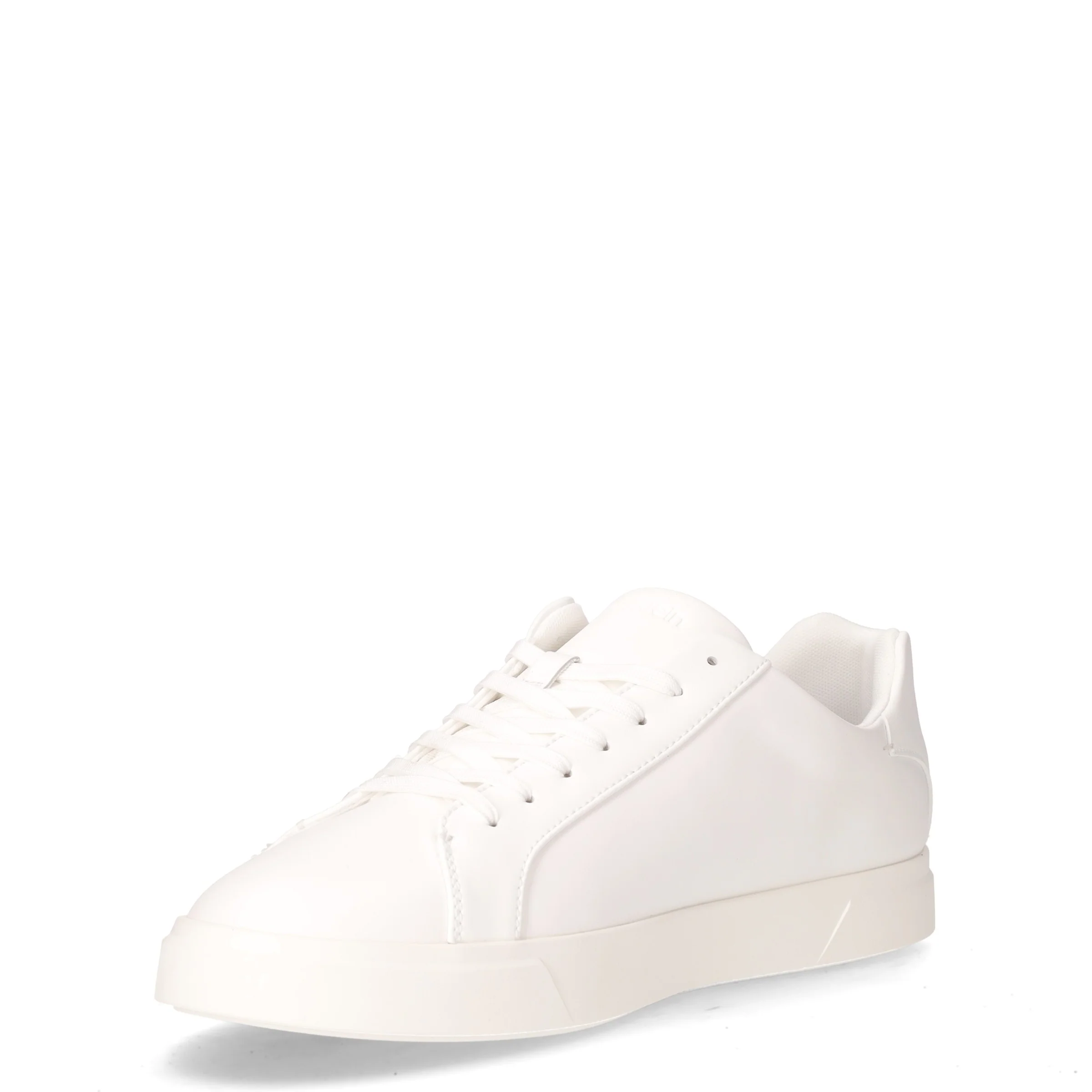 Sneaker in pelle ed ecopelle beige - Image 3
