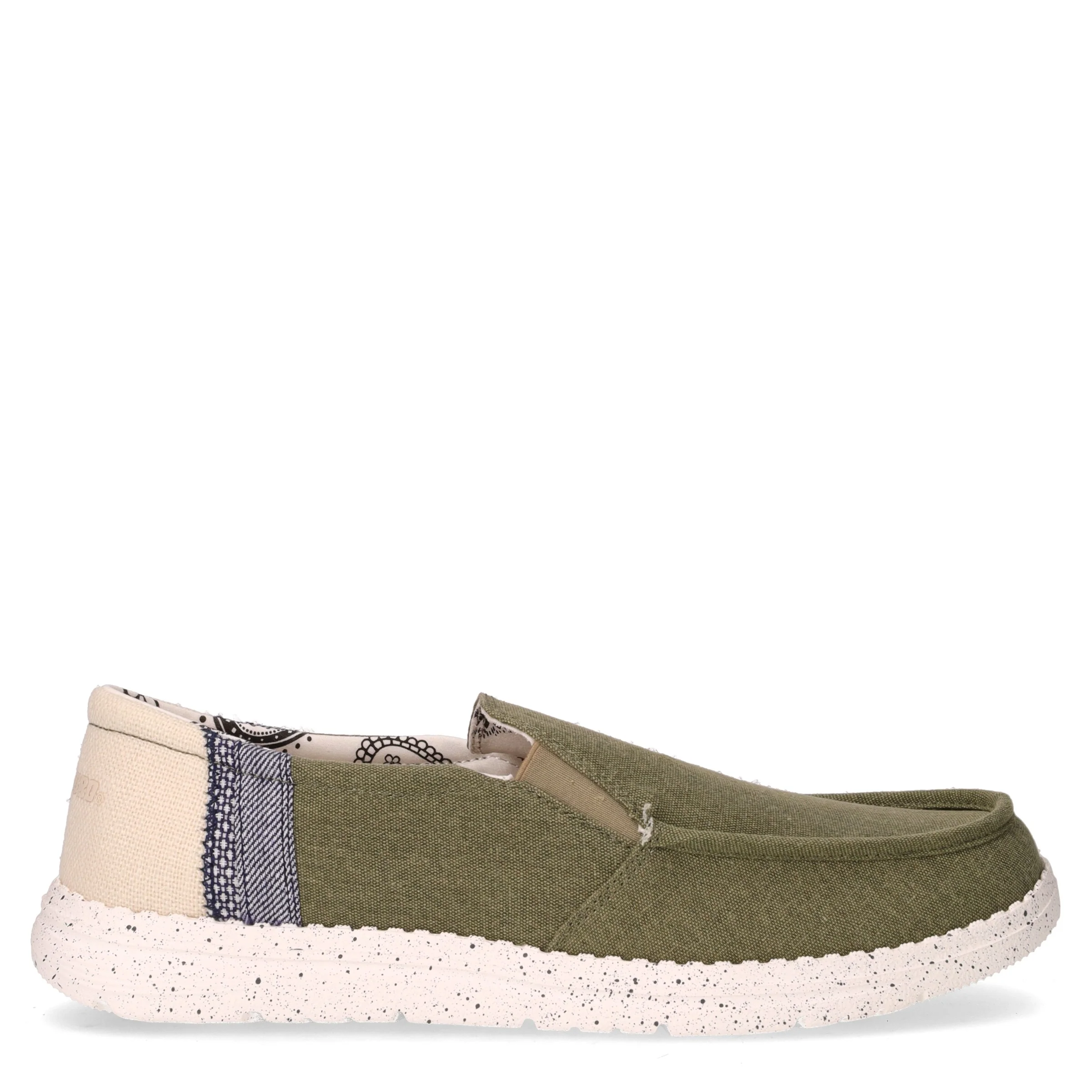 Mocassino sportivo in tessuto militare
