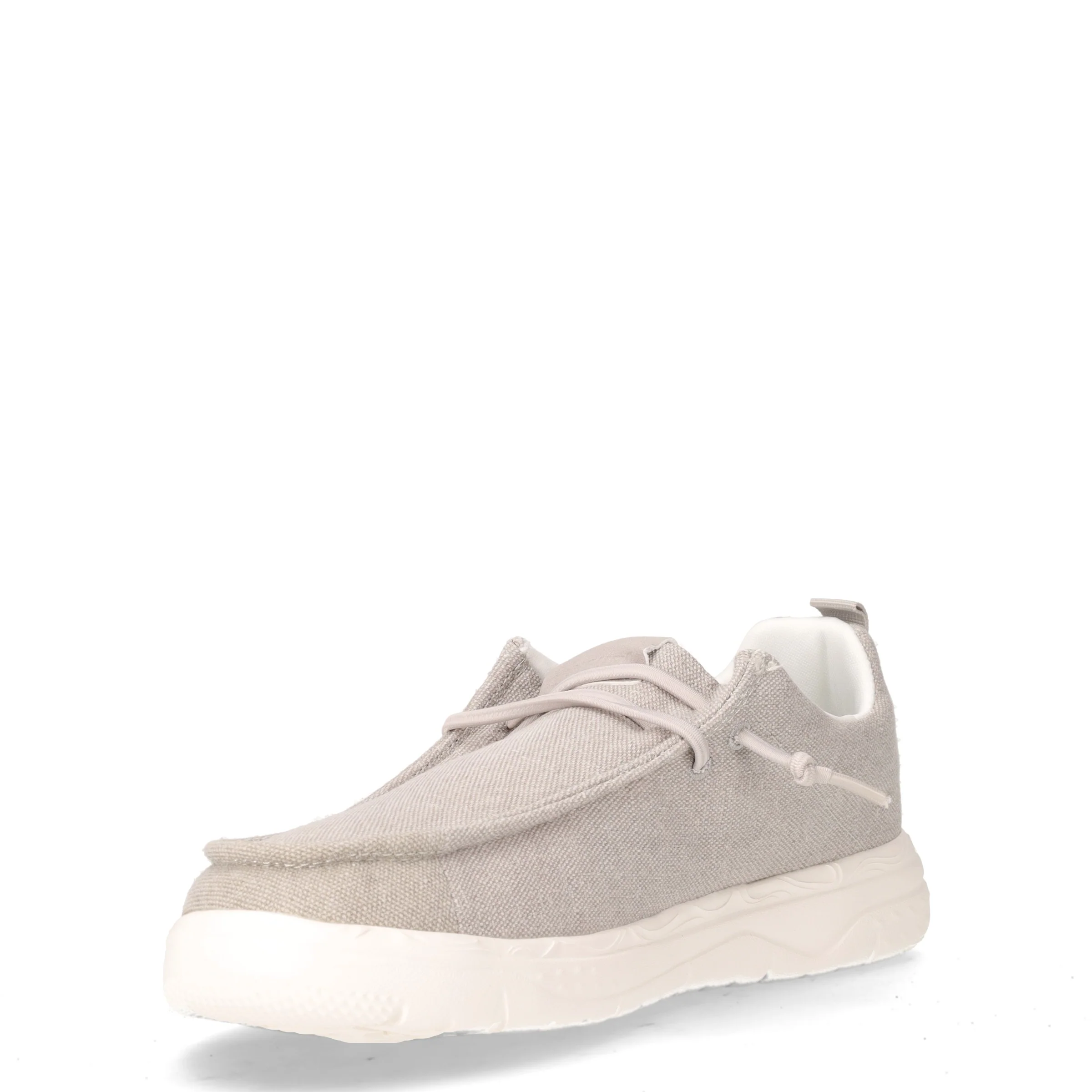 Stringata casual in tessuto grigio - Image 3