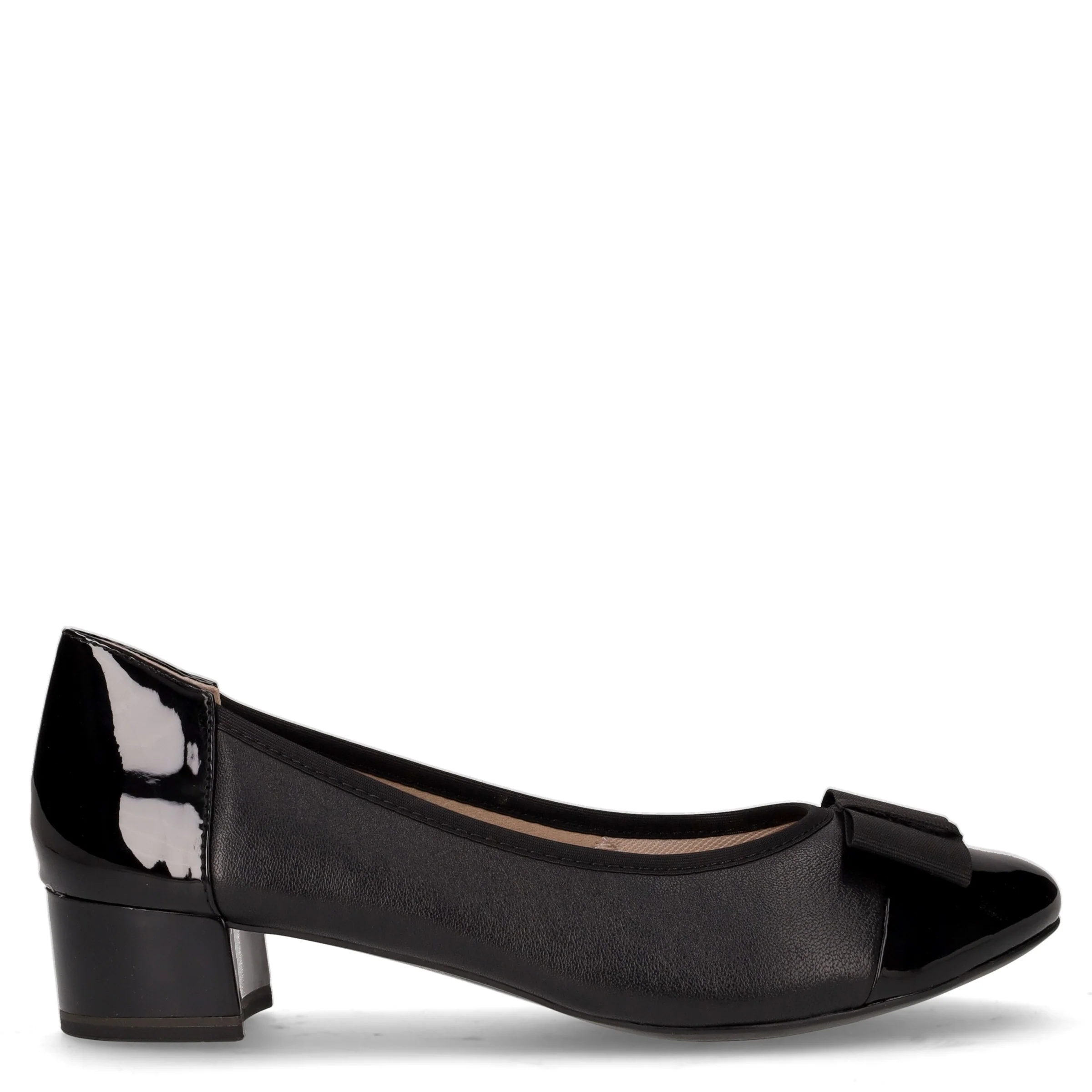 Décolleté in pelle nero
