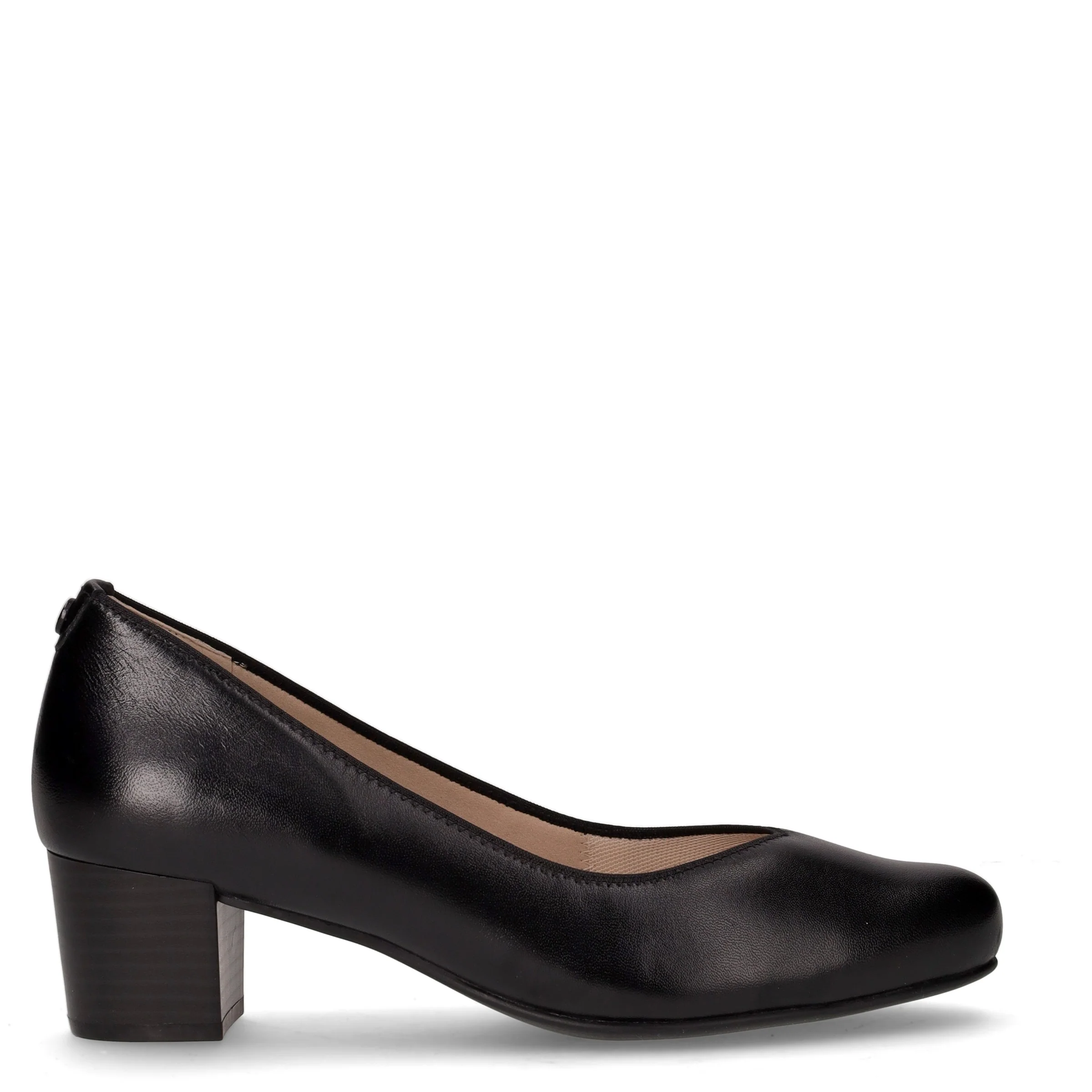 Décolleté in pelle nero