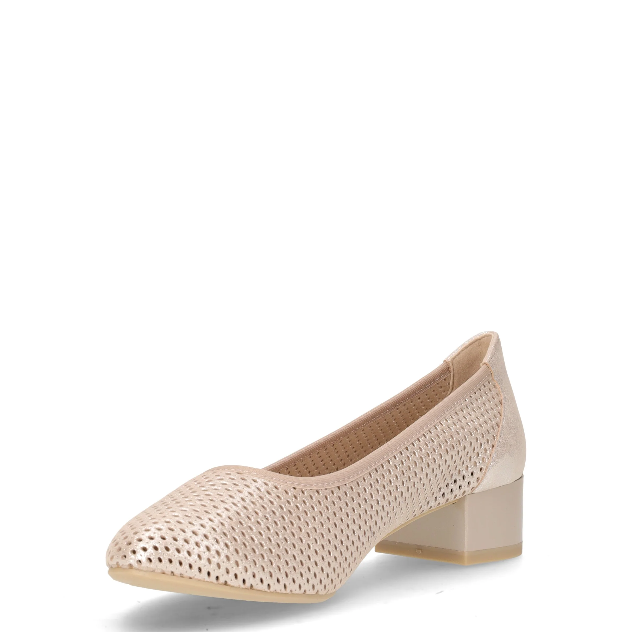 Décolleté in pelle taupe metallizzato - Image 3
