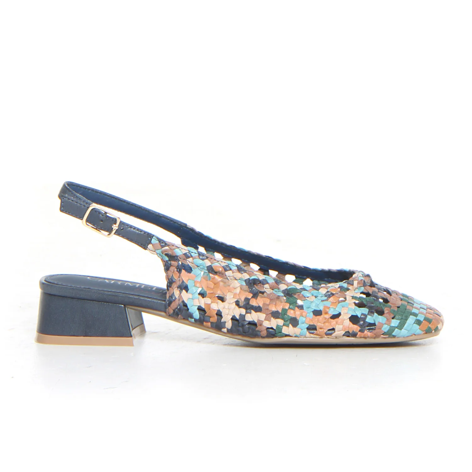 Décolleté slingback jeans