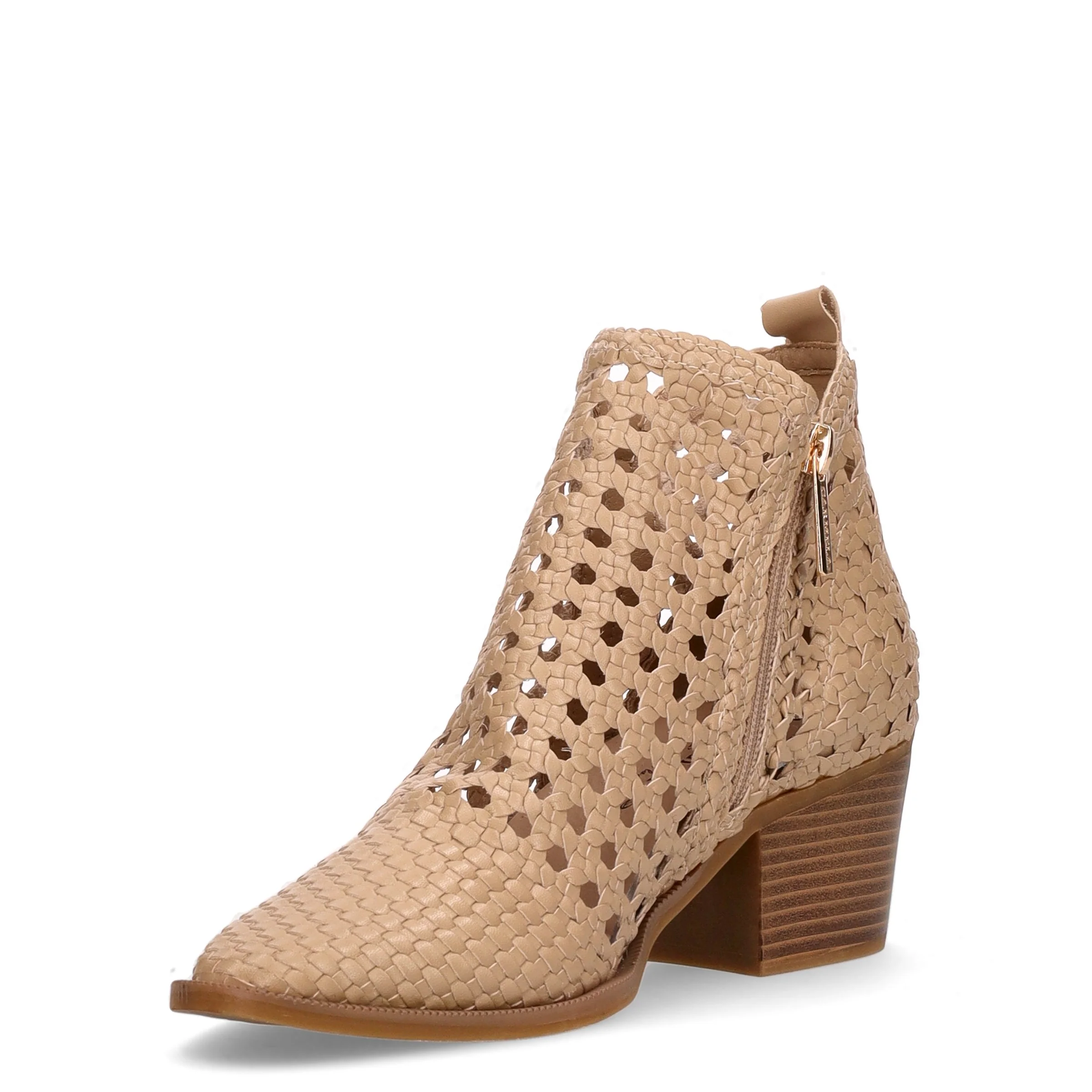 Stivaletto traforato beige - Image 3