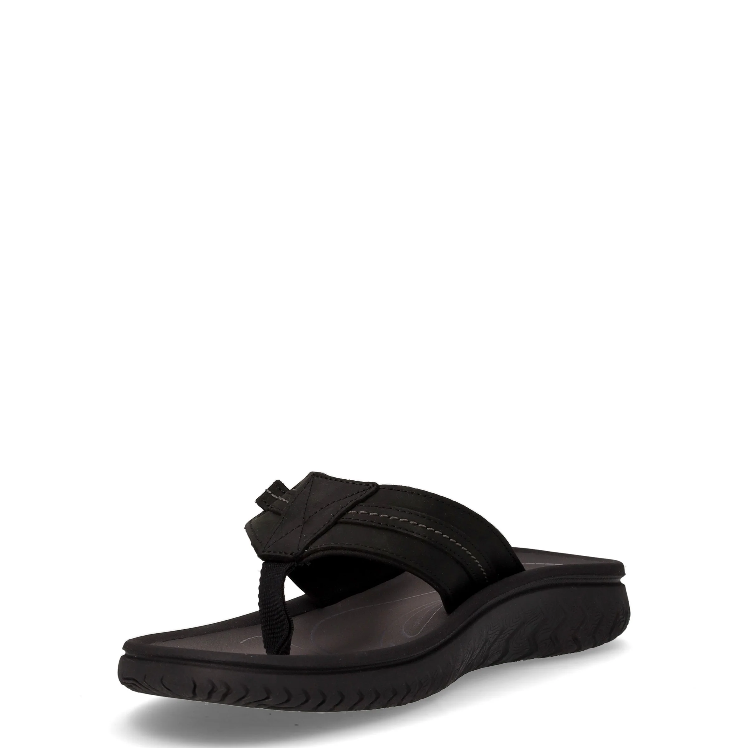 Wesley Sun infradito in pelle e gomma nero - Image 3