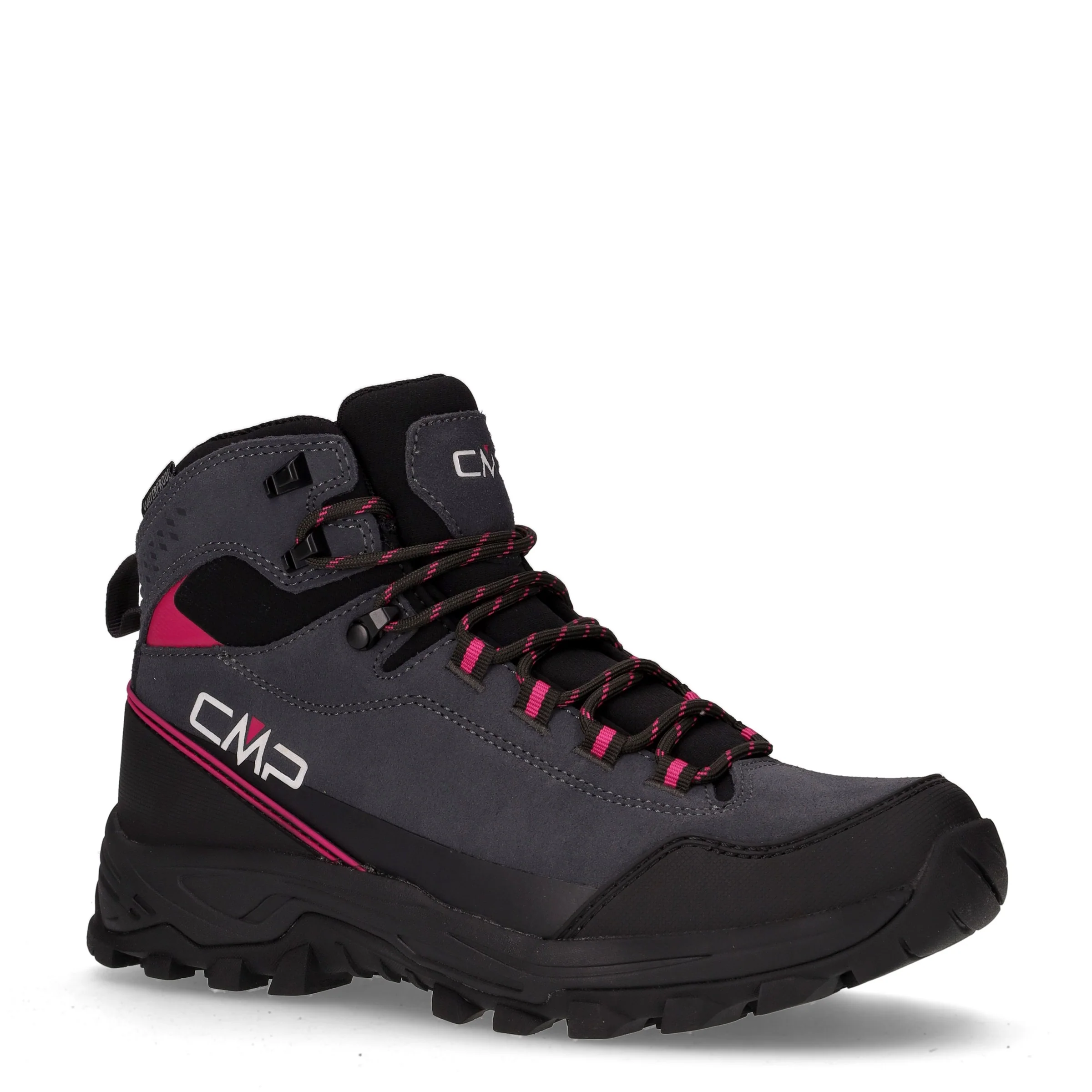 Myzar mid scarpa da trekking in pelle e tessuto grigio fuxia - Image 2