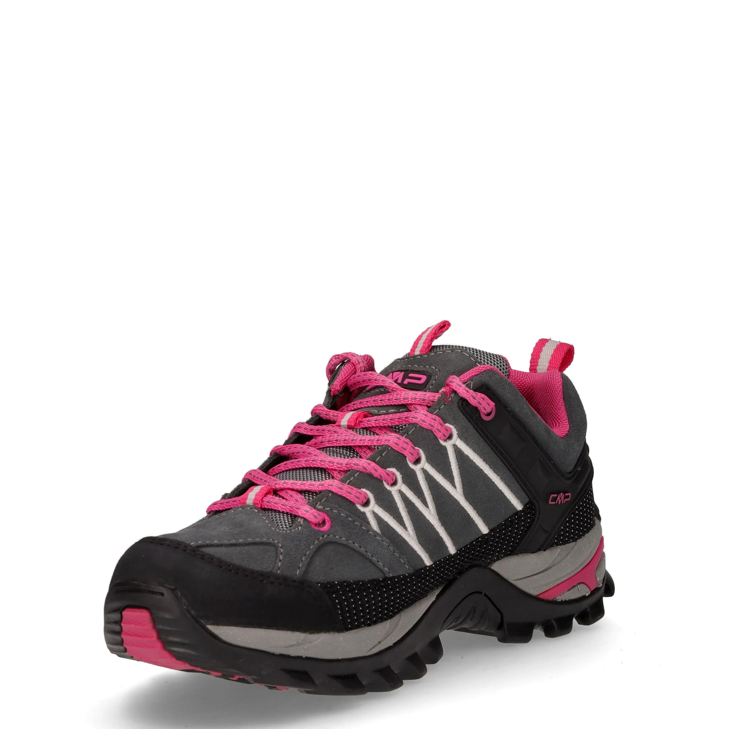 Rigel Low scarpa da trekking in pelle e tessuto grigio fuxia - Image 3