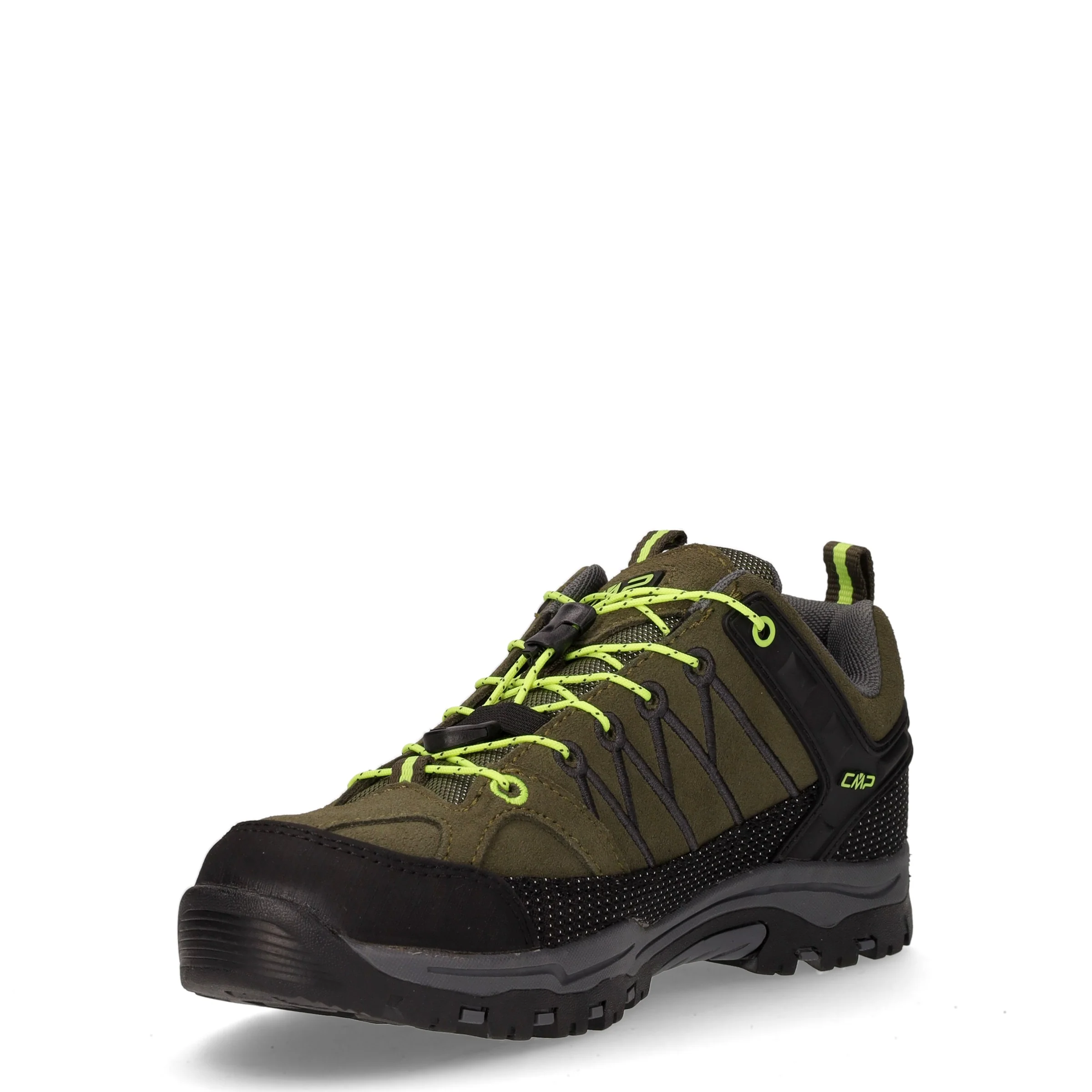 Rigel Low scarpa da trekking ragazzo in pelle oliva giallo - Image 3