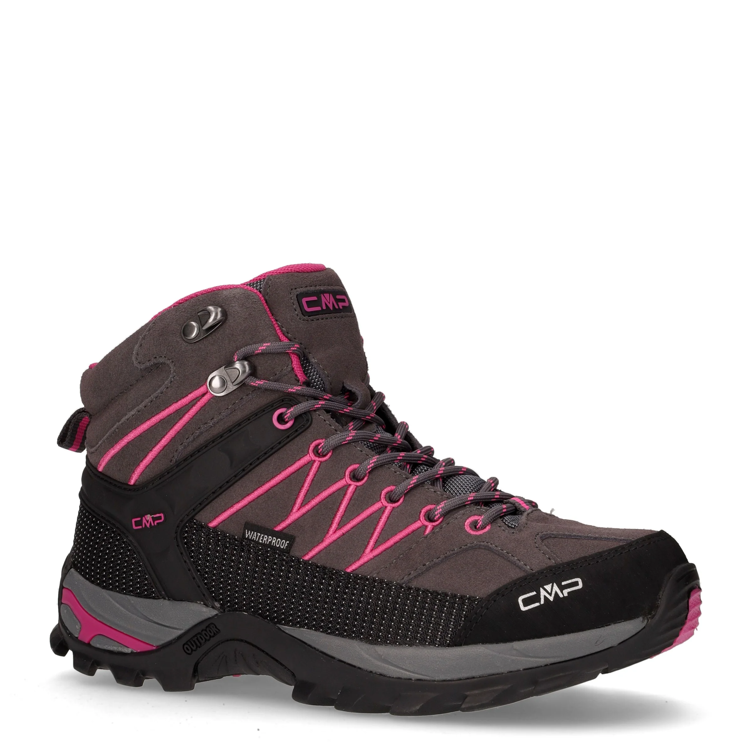 Rigel mid scarpa da trekking in pelle e tessuto terra fuxia - Image 2