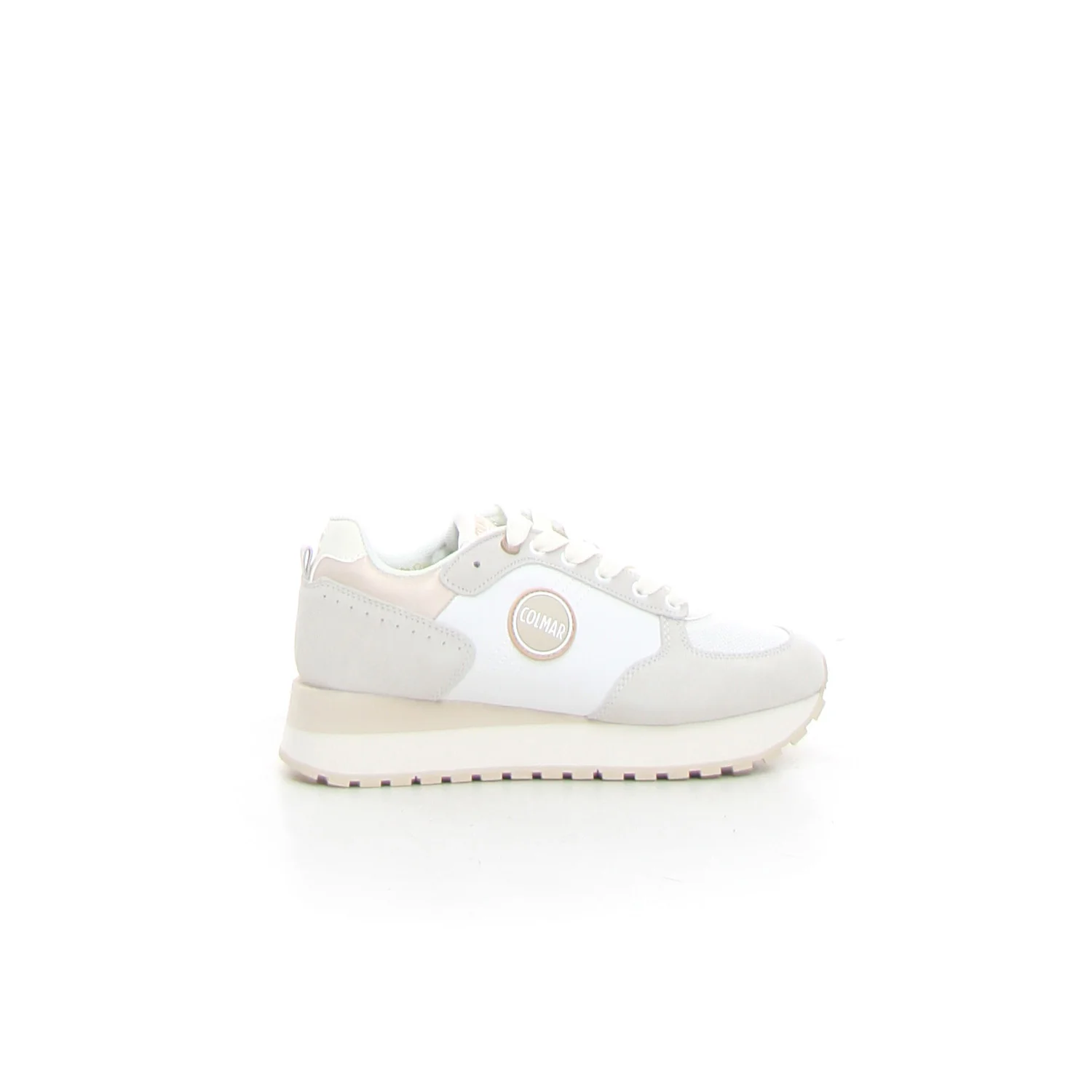 Travis Authentic high outsole sneaker white gold