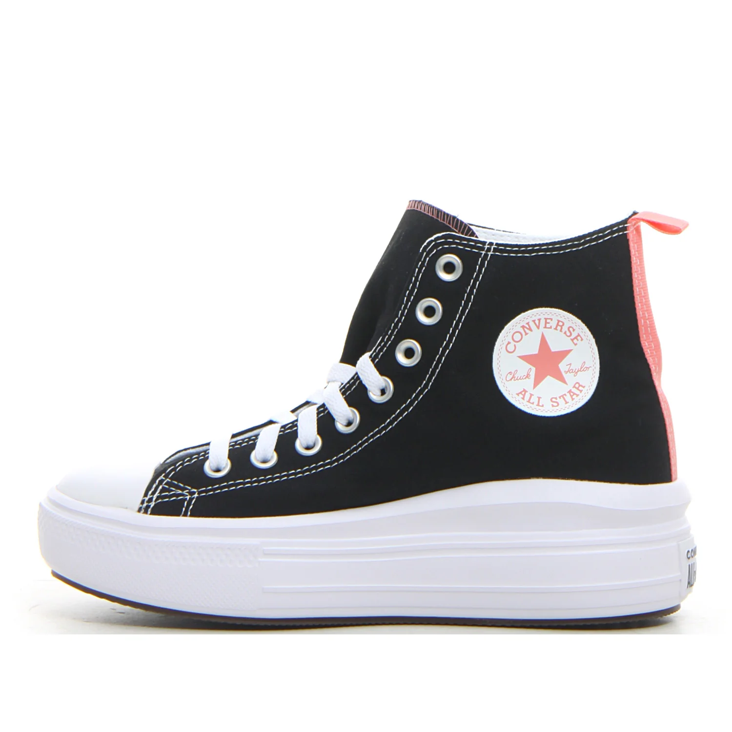 Ctas Move Hi sneaker con platform ragazza black pink salt - Image 2