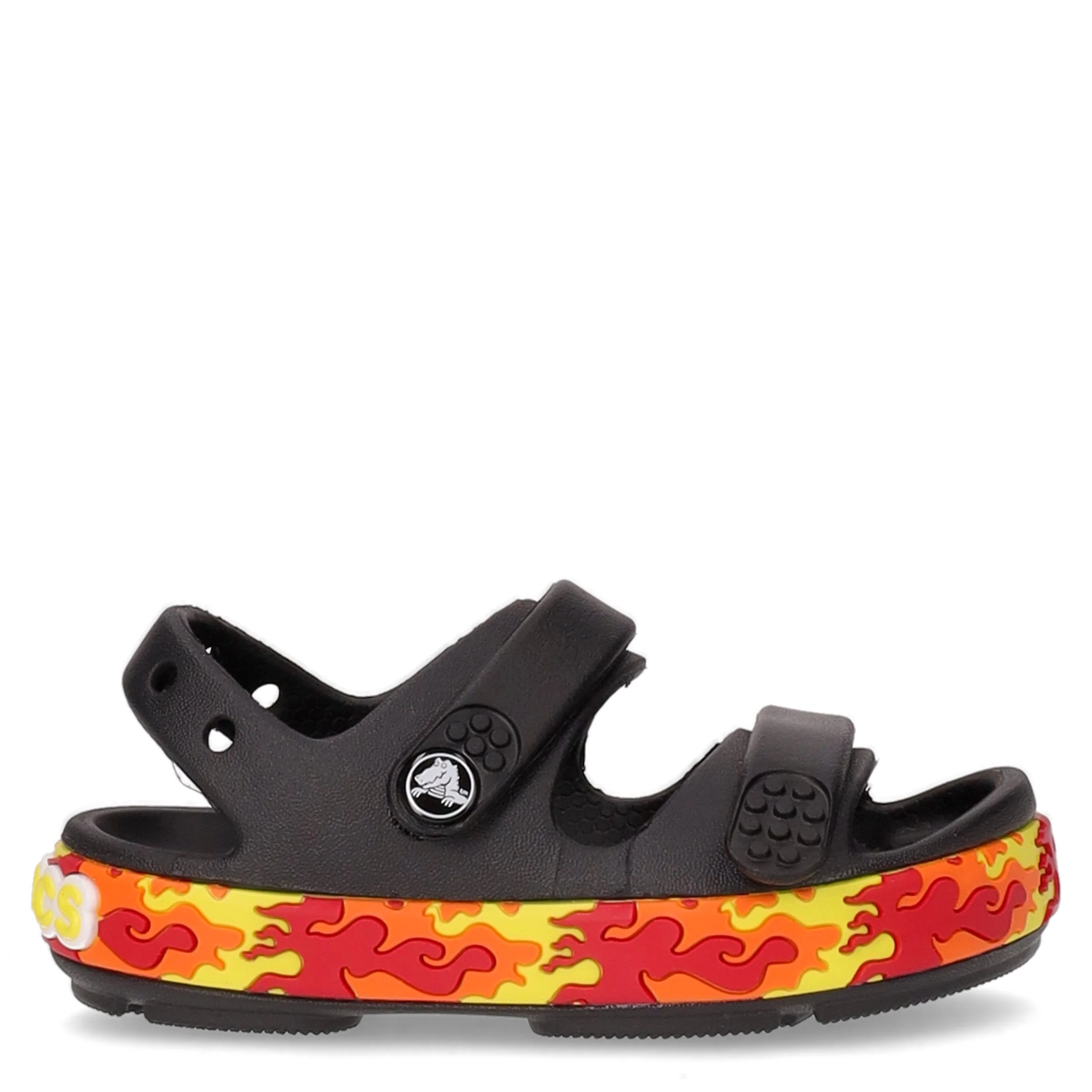 Crocband Cruiser Flames sandalo di gomma bambino black