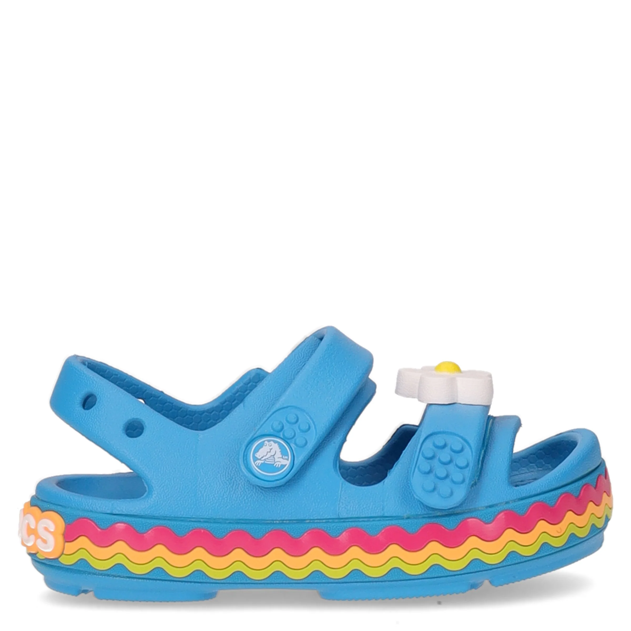 Crocband Cruiser Ricrac sandalo di gomma bambina marina