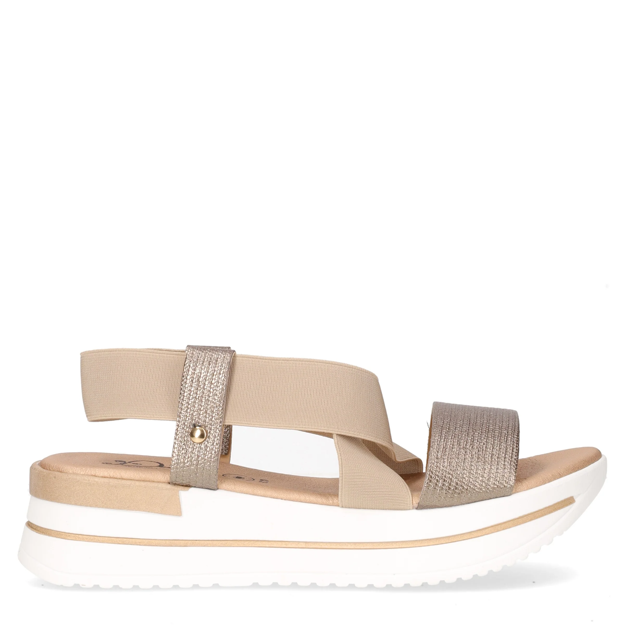 Sandalo con platform bronzo