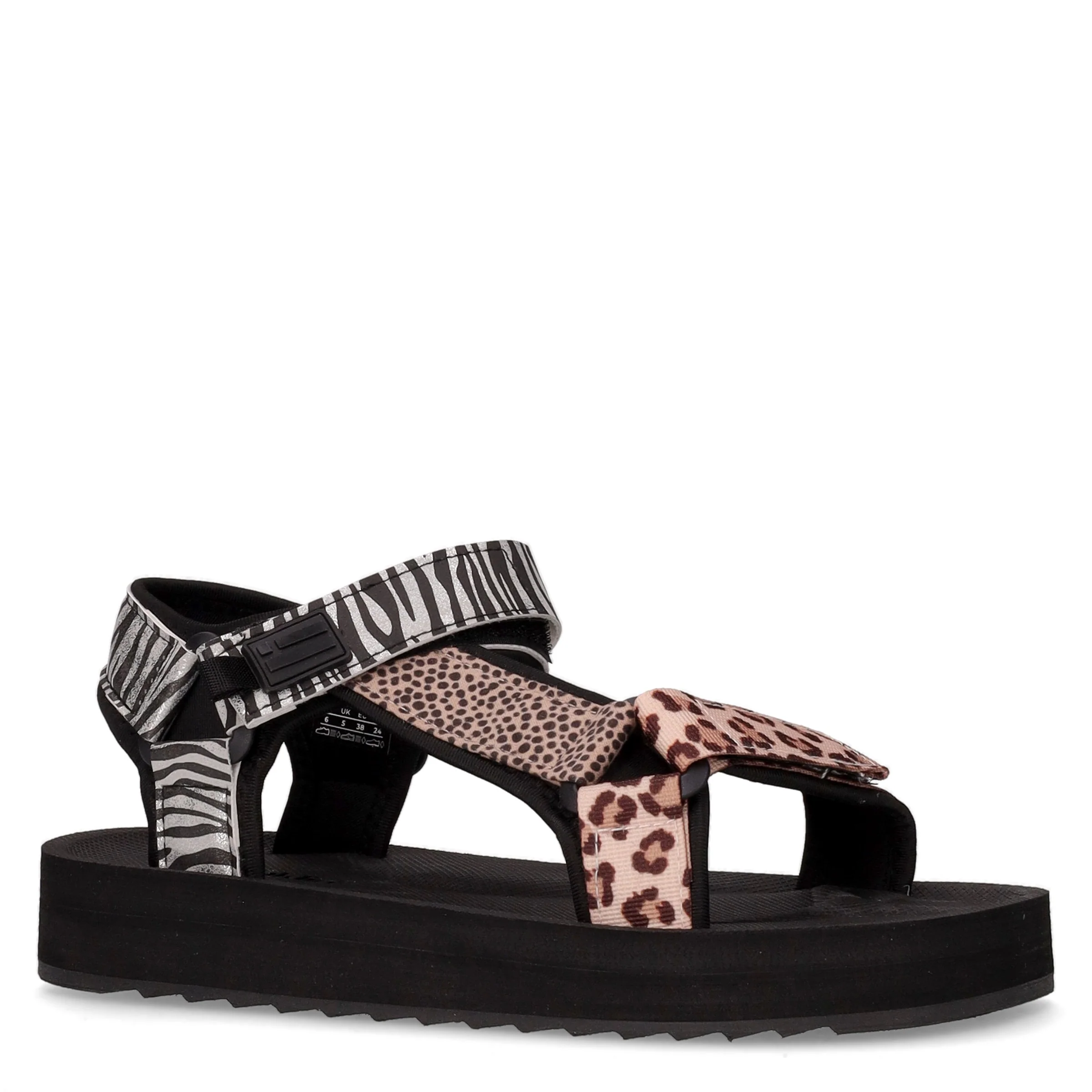 Forest High Strips Animal Print sandalo sportivo black - Image 2