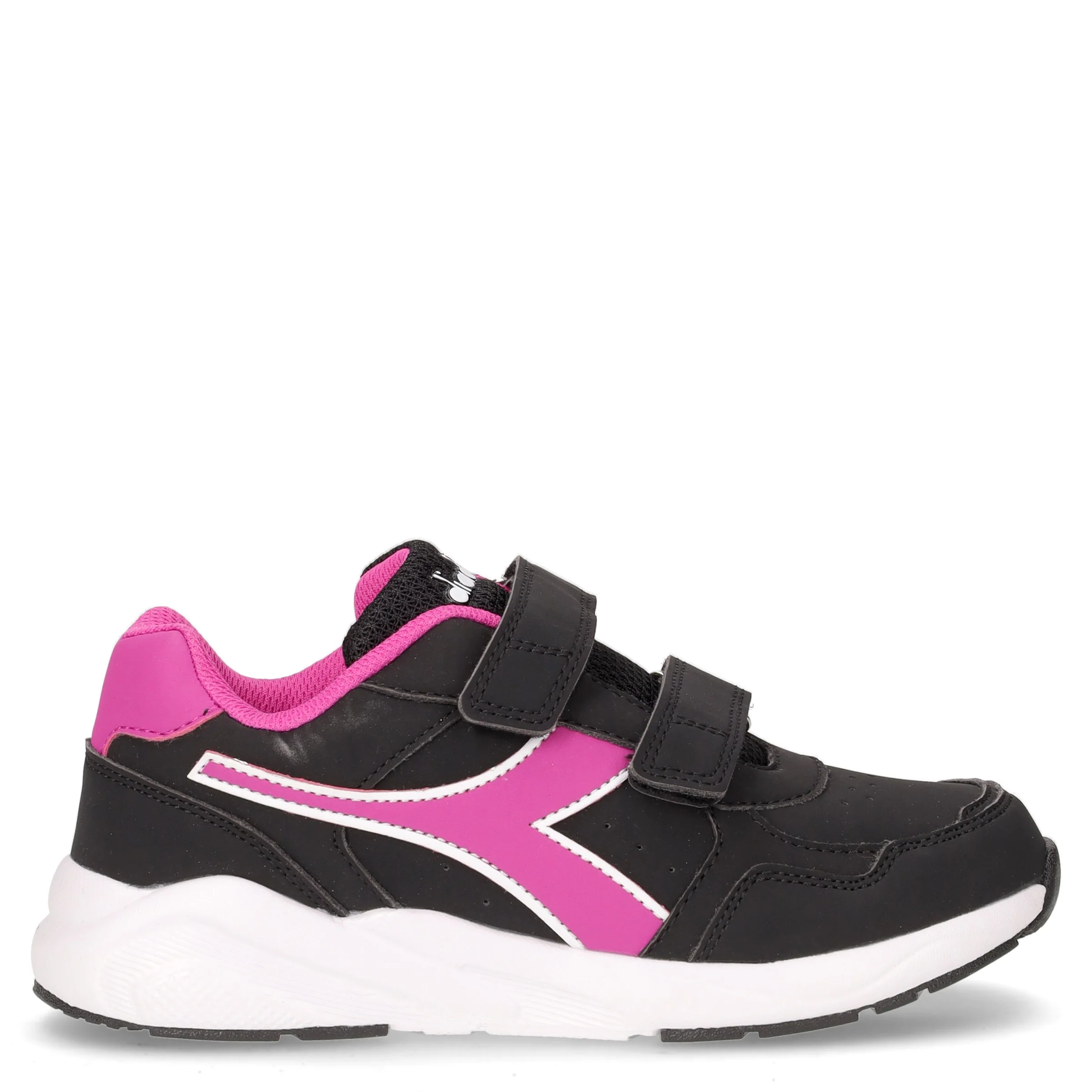 Falcon 5 sneaker in tessuto ed ecopelle bambina nero fuxia
