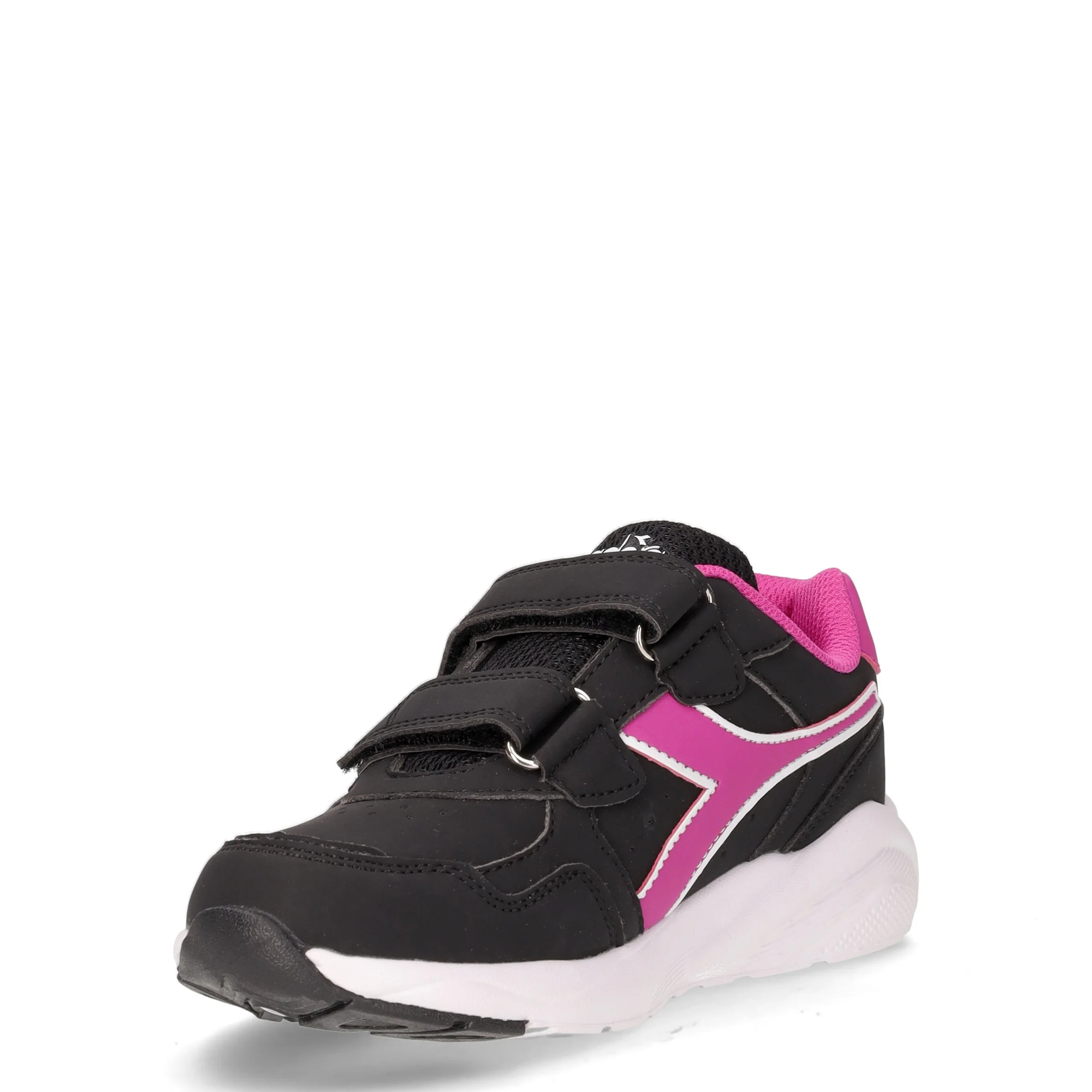 Falcon 5 sneaker in tessuto ed ecopelle bambina nero fuxia - Image 3