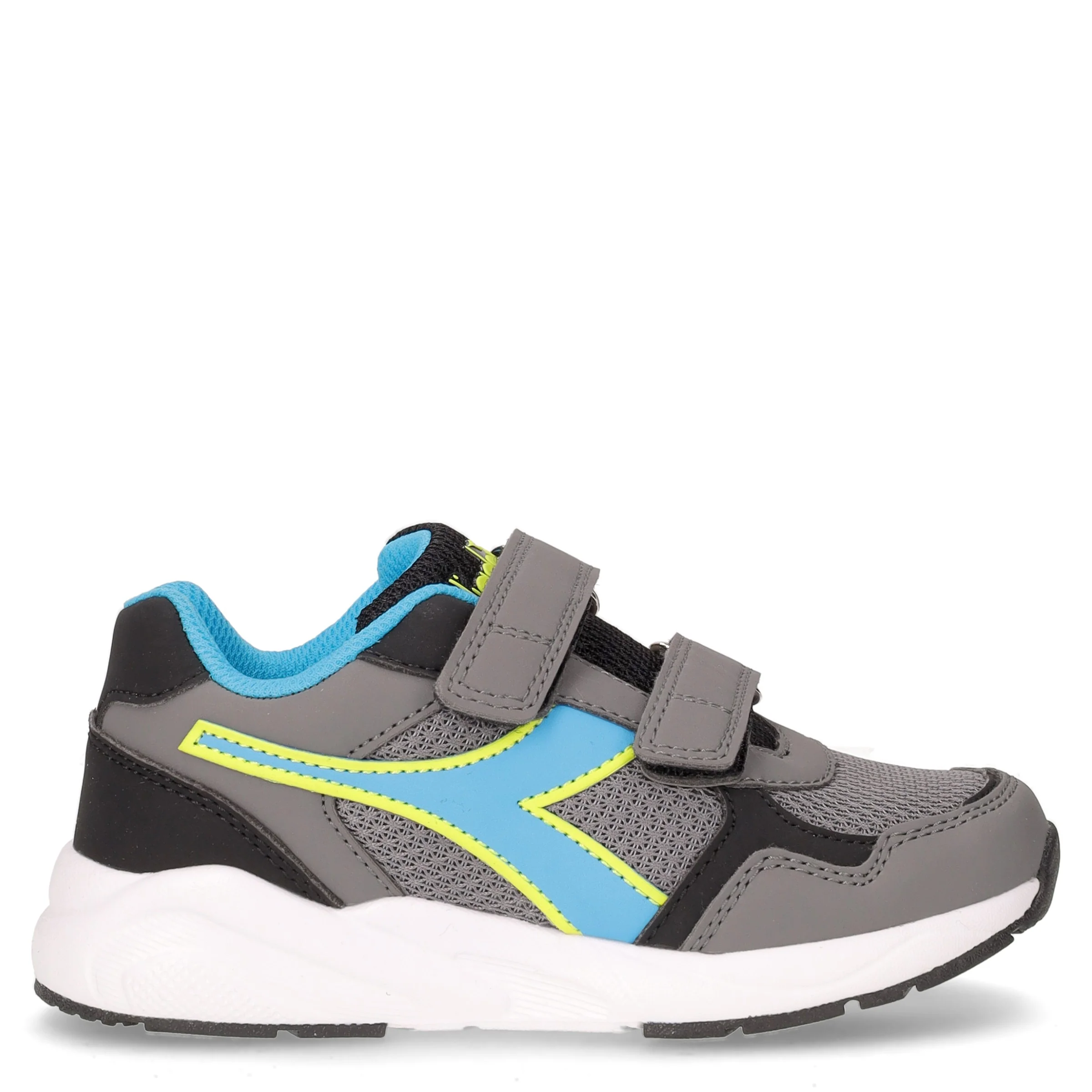 Falcon 5 sneaker in tessuto ed ecopelle bambino grigio
