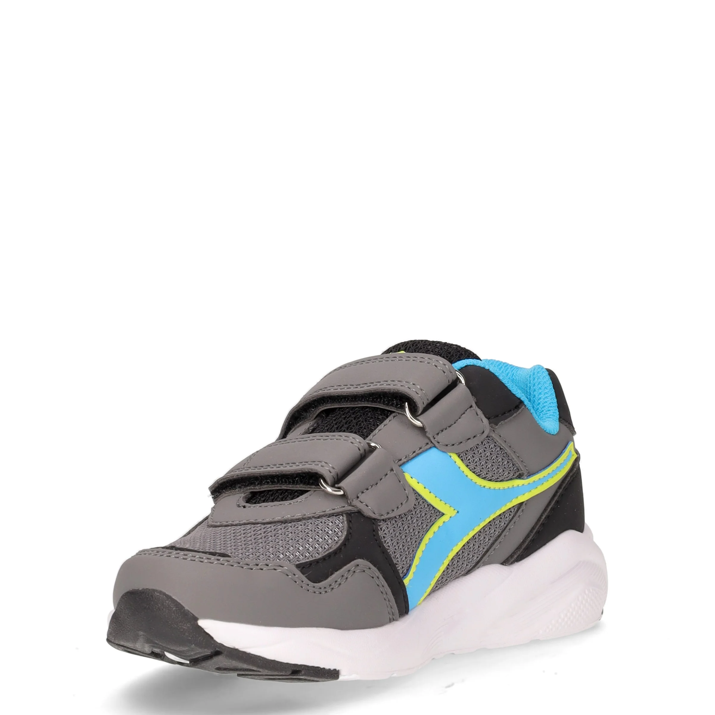 Falcon 5 sneaker in tessuto ed ecopelle bambino grigio - Image 3