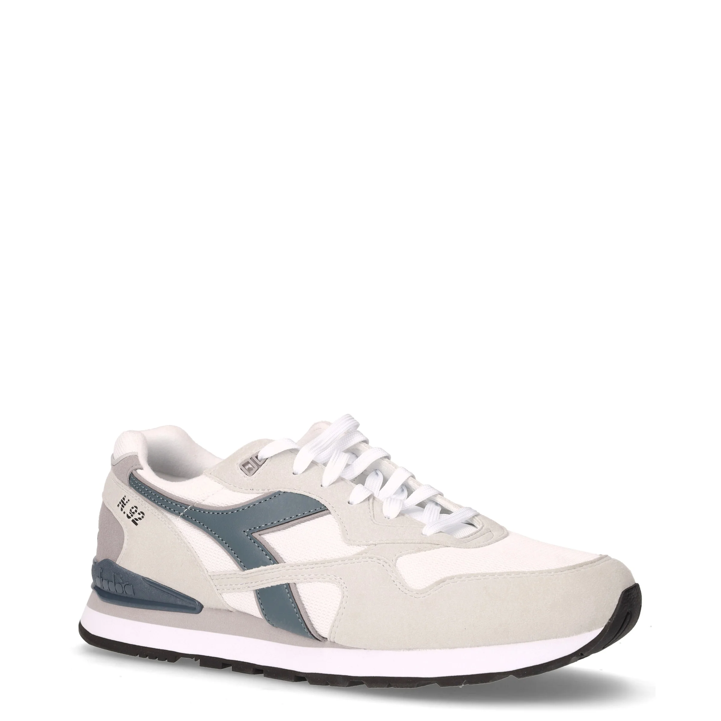 N.92 sneaker in tessuto ed ecopelle grigio temporale - Image 2