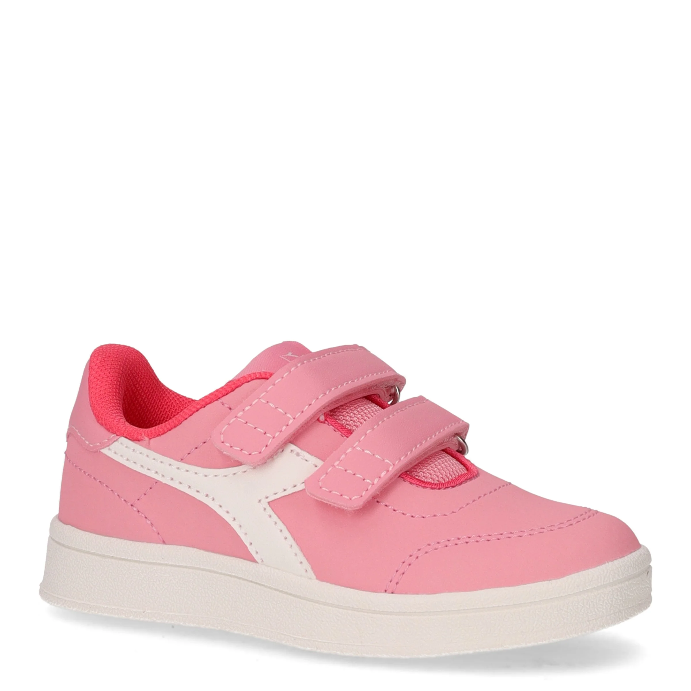Sneaker bambina in ecopelle rosa bianco - Image 2
