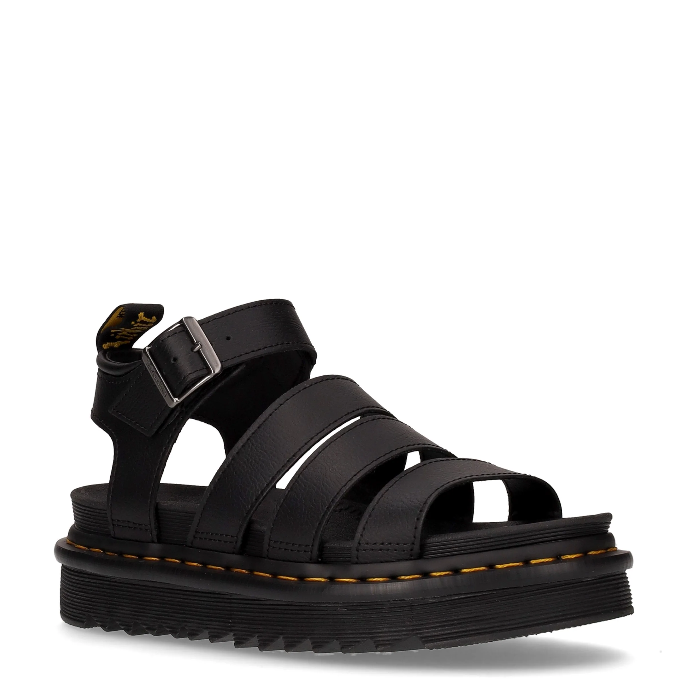 Blaire sandalo in pelle con platform nero - Image 2