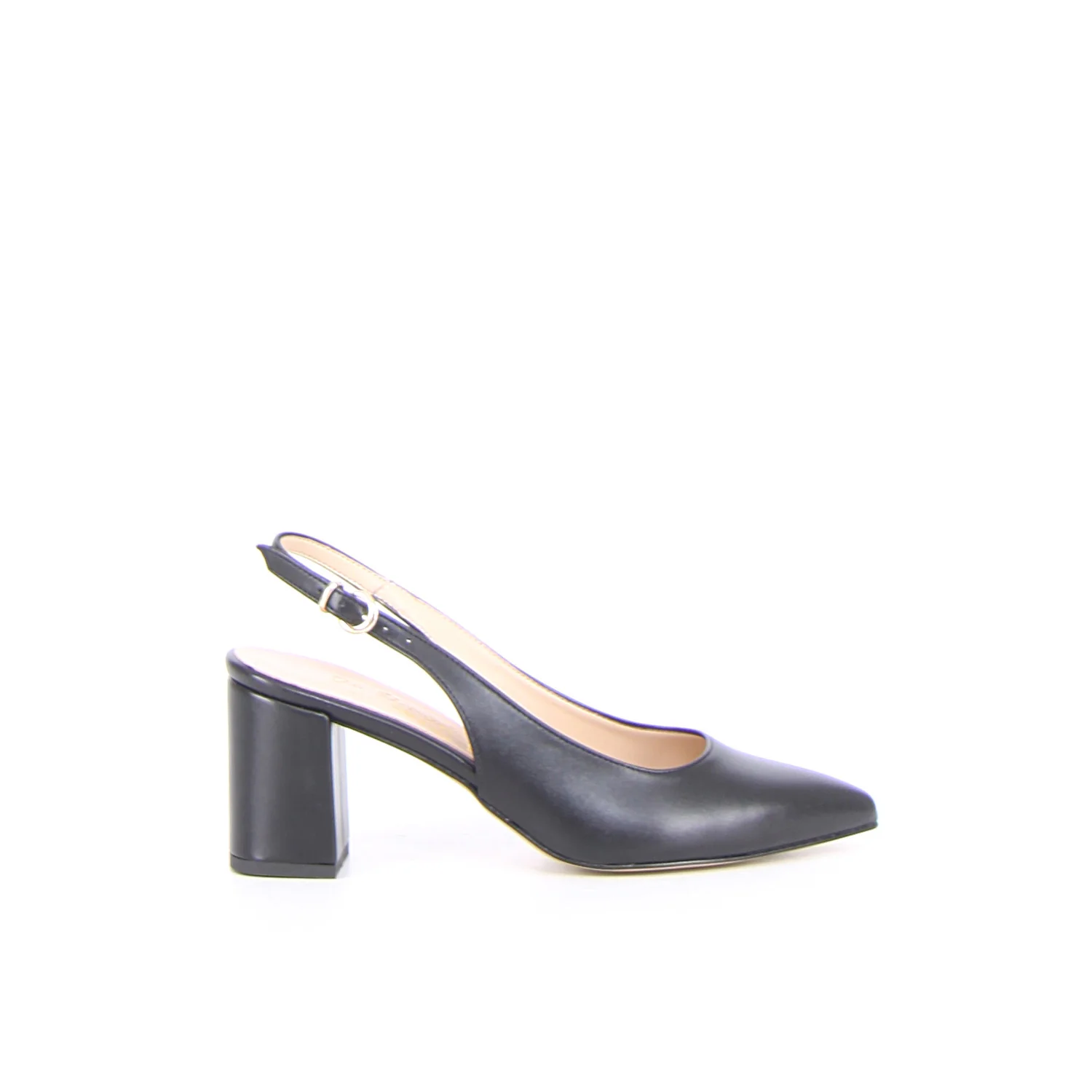 Décolleté slingback a punta nero