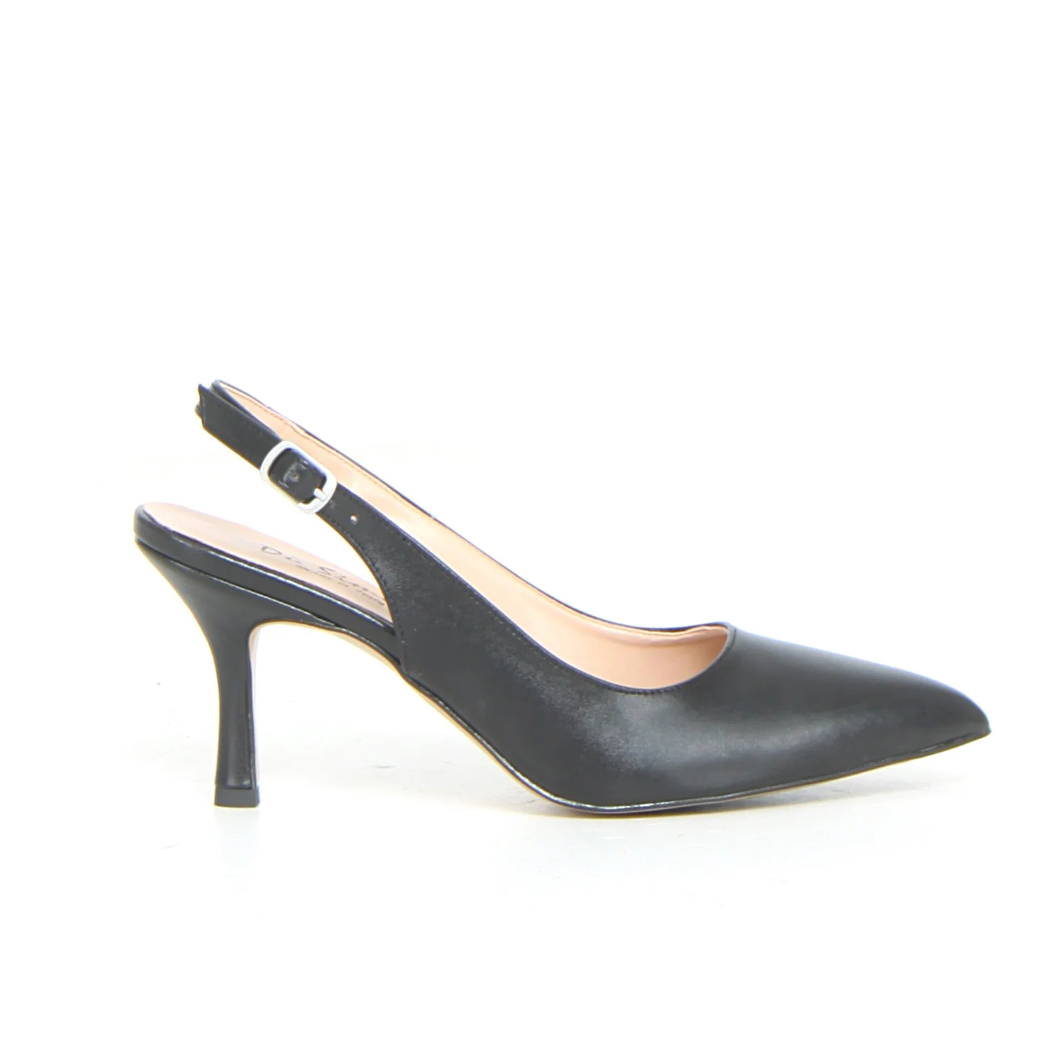 Décolleté slingback a punta nero