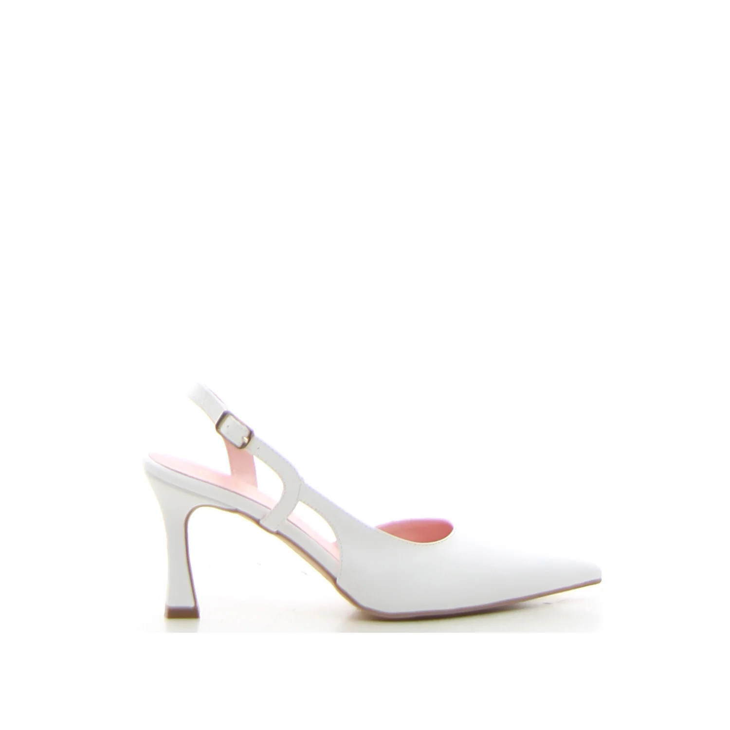 Décolleté slingback bianco