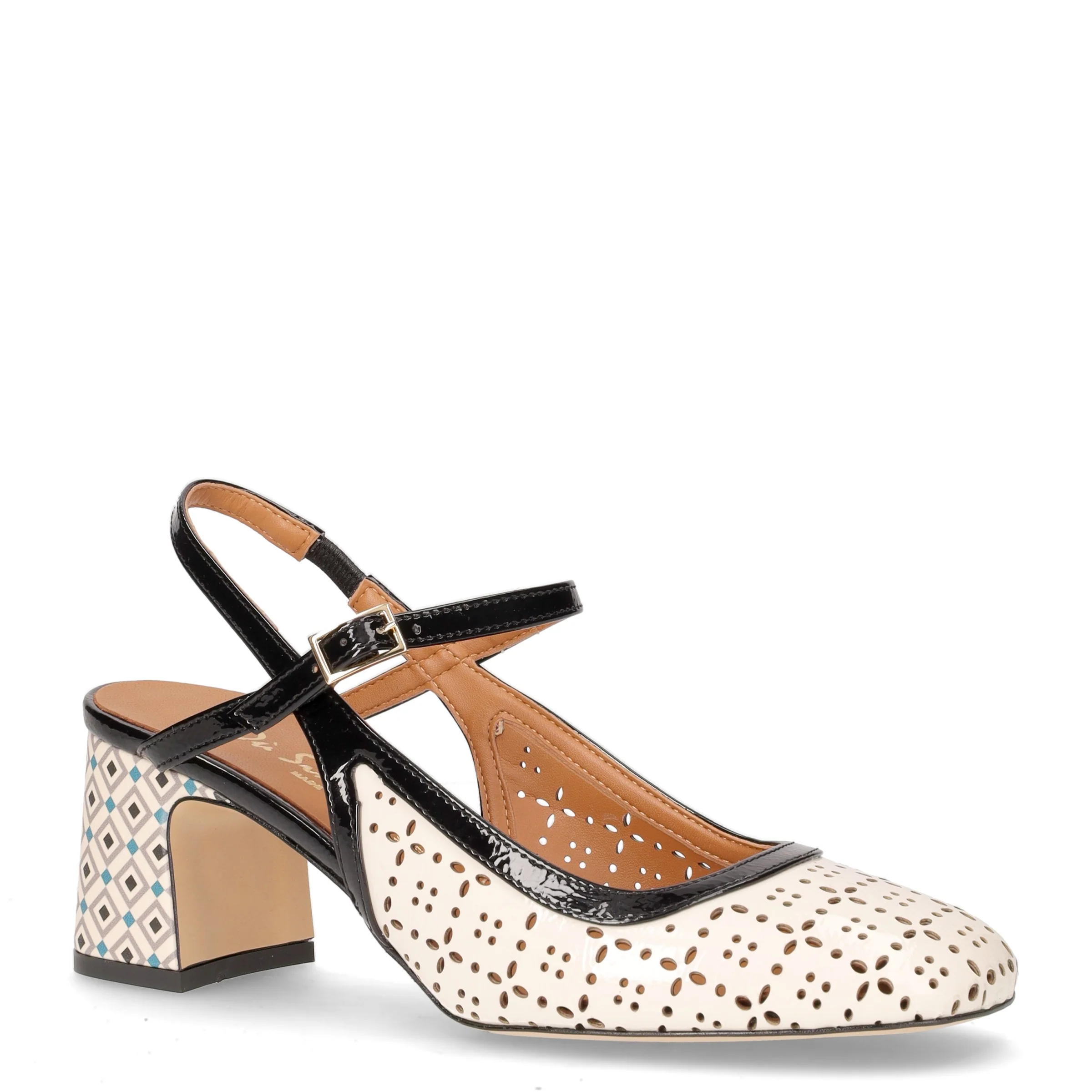 Décolleté slingback in ecopelle burro - Image 2