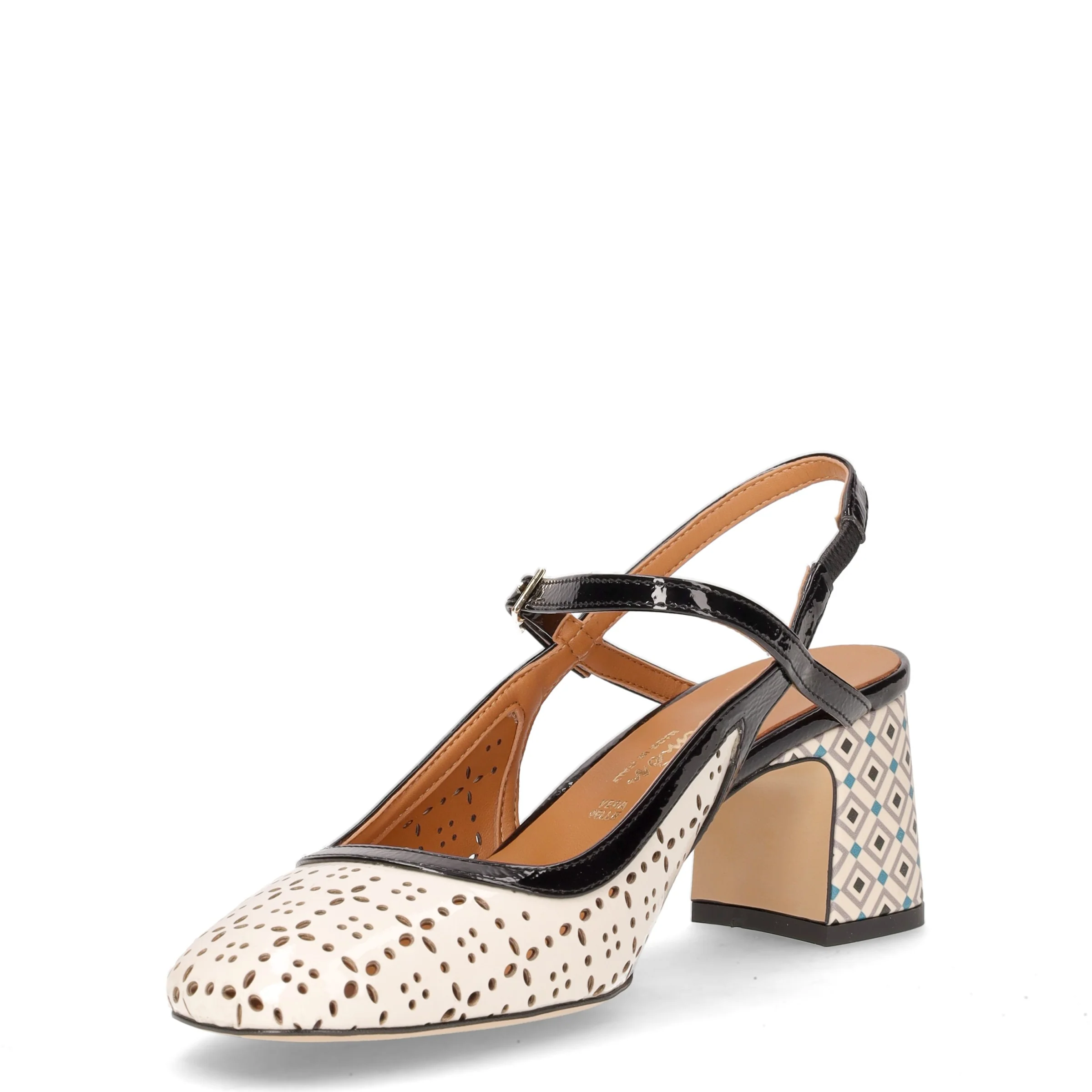 Décolleté slingback in ecopelle burro - Image 3