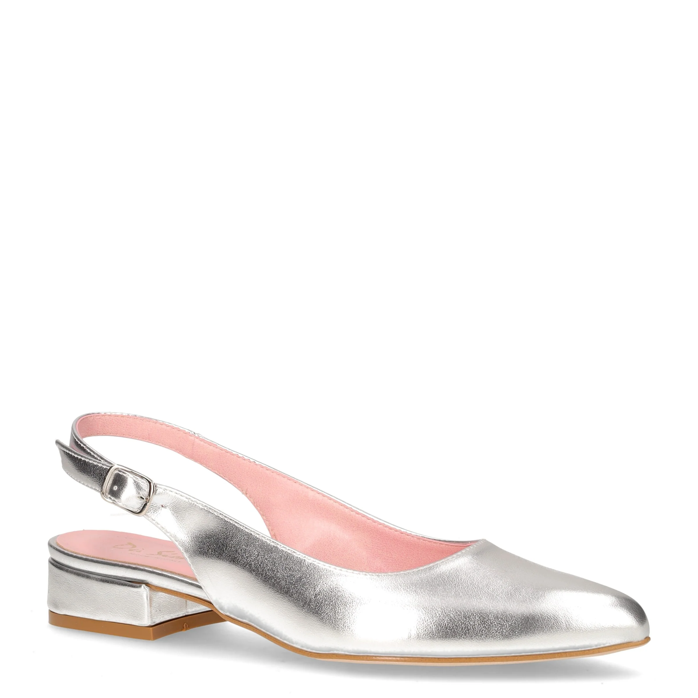 Slingback a punta in ecopelle argento - Image 2