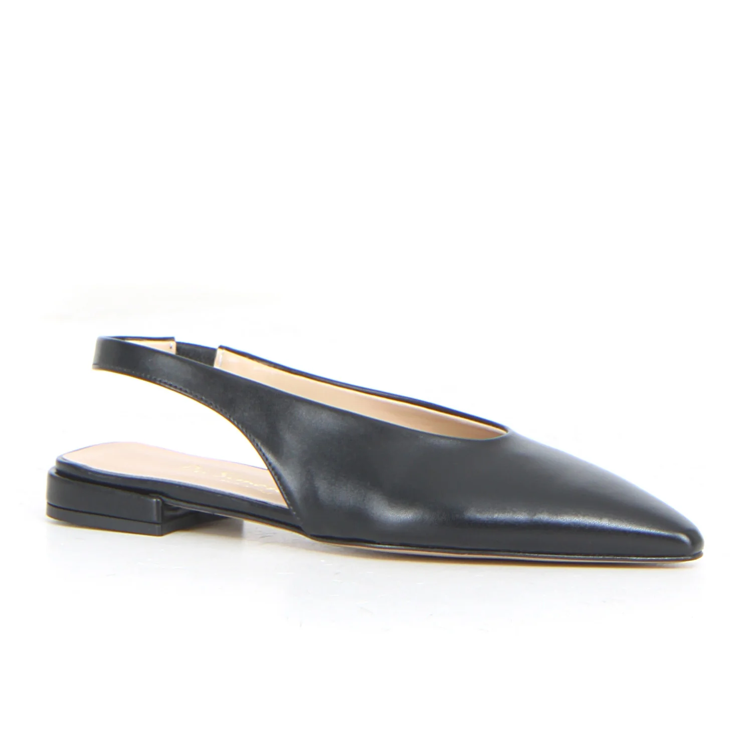 Slingback bassa a punta nero - Image 2