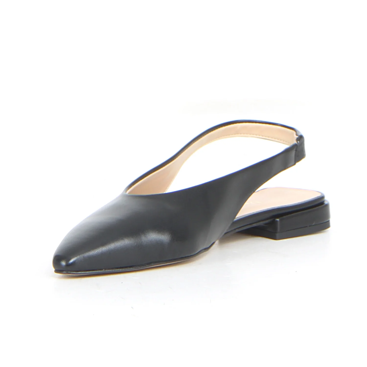 Slingback bassa a punta nero - Image 3