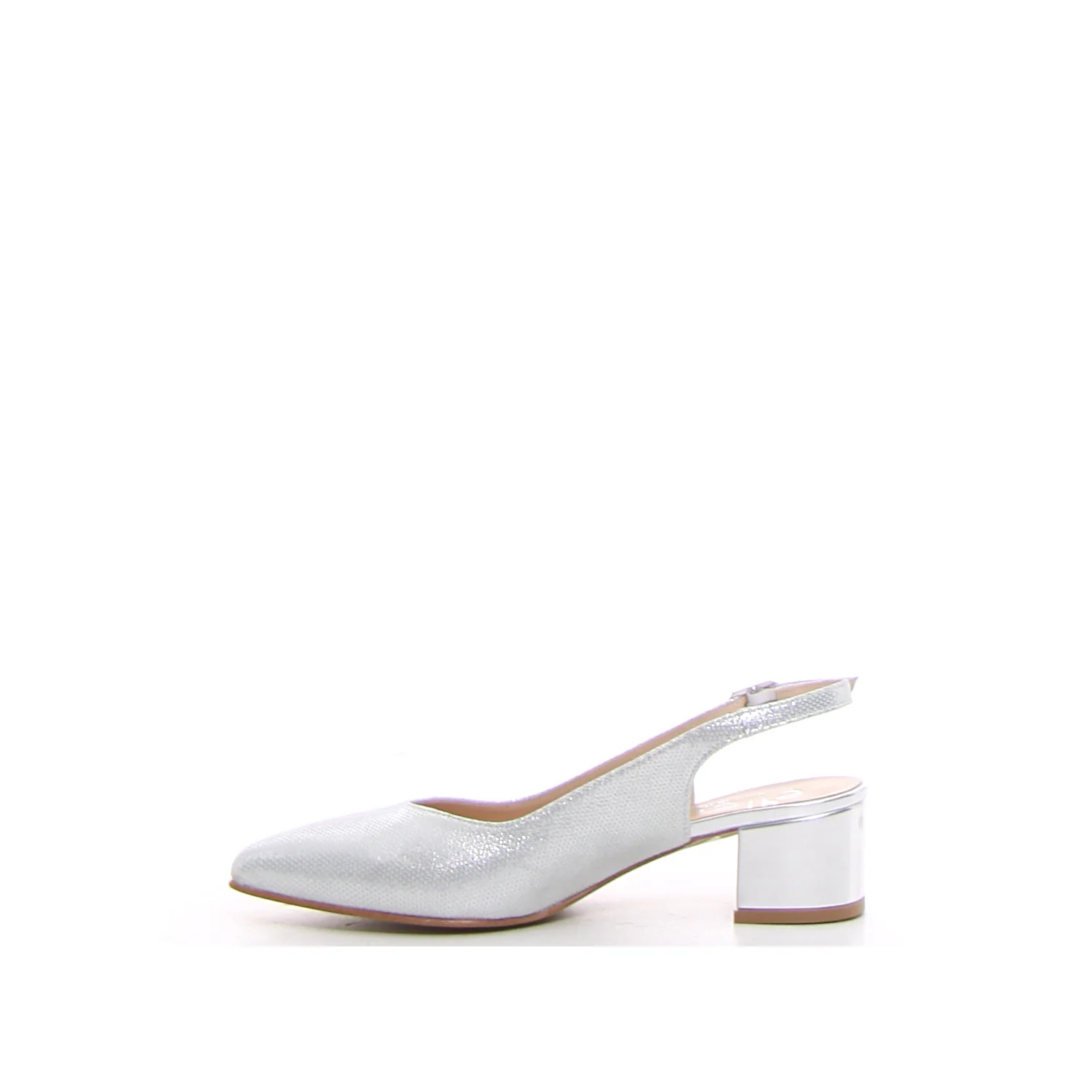 Décolleté slingback argento - Image 2