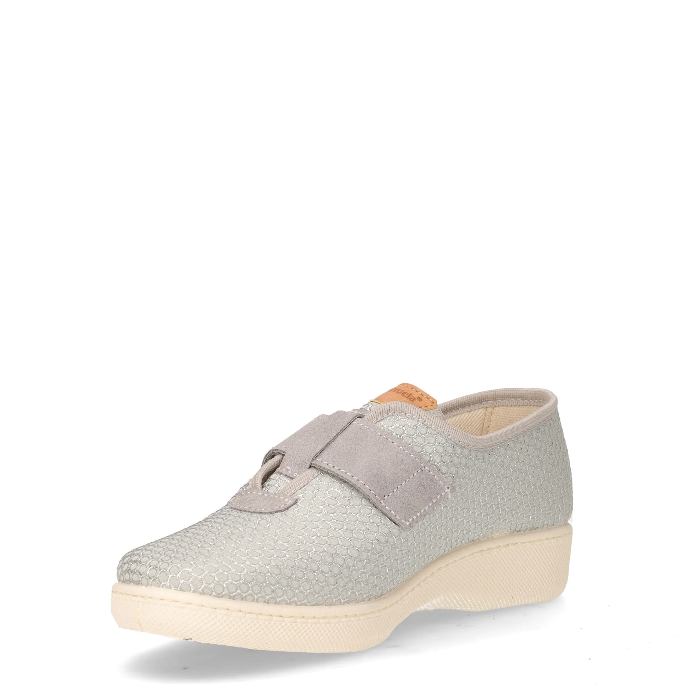 Pantofola in tessuto con strappo grigio granito - Image 3