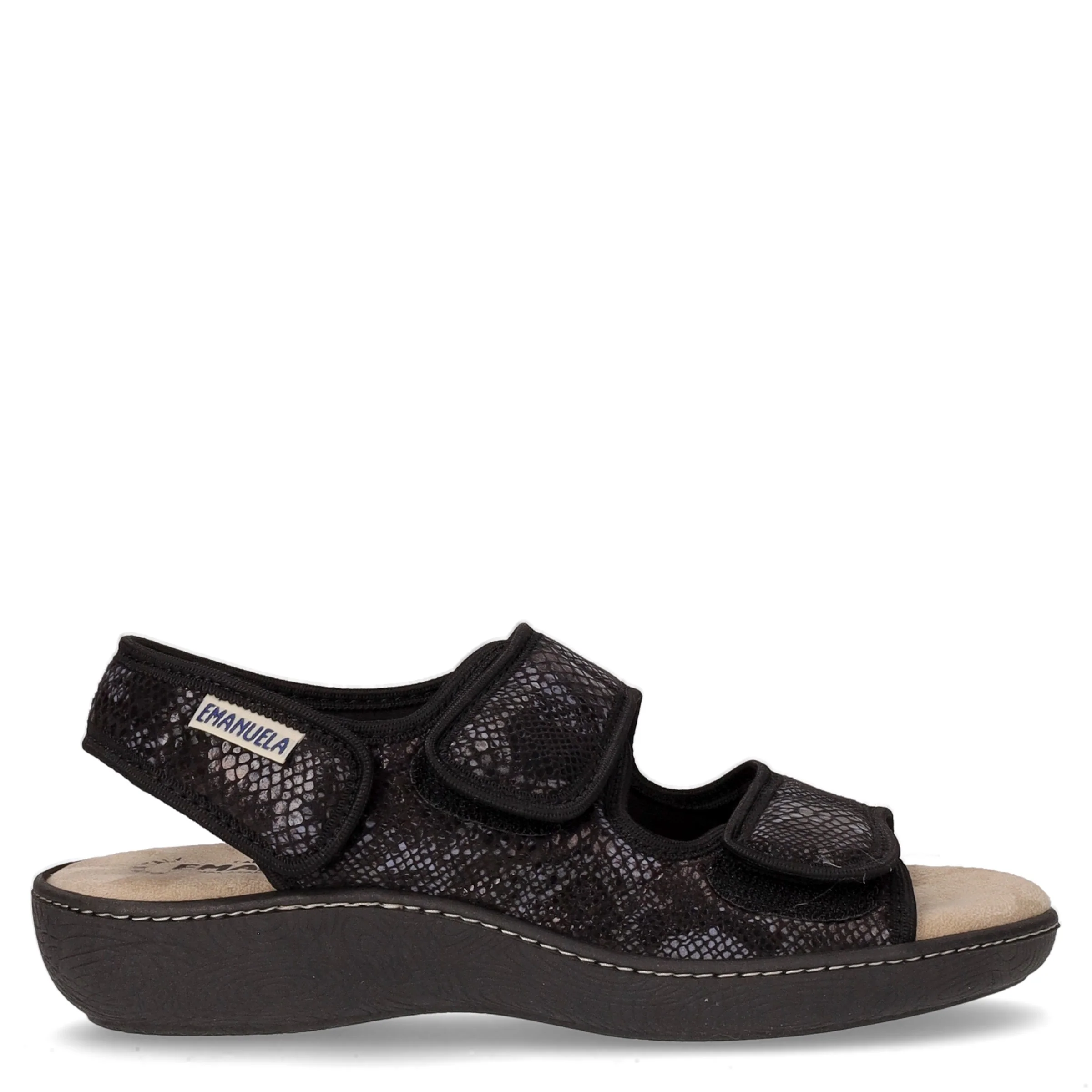 Sandalo comfort nero snaker