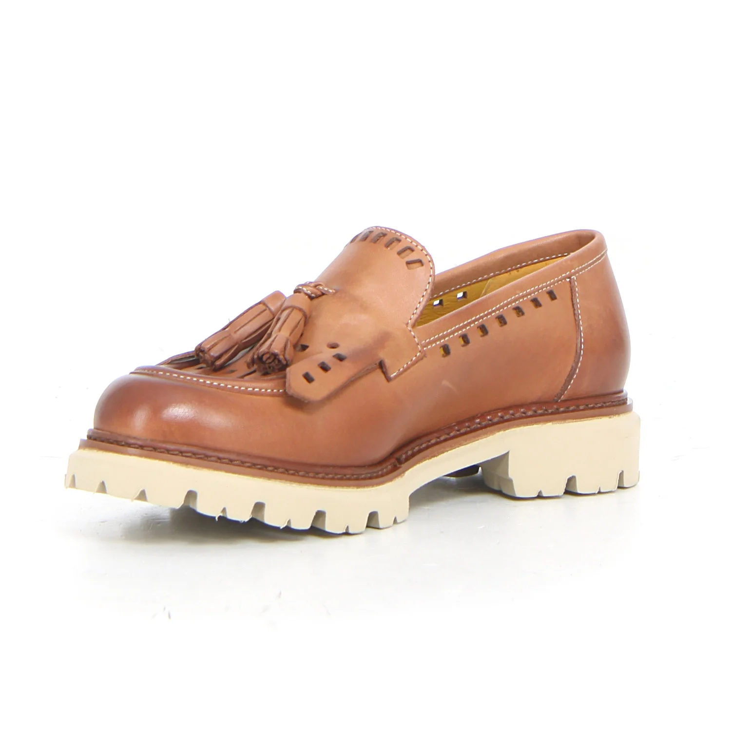 Mocassino con nappine cuoio - Image 3