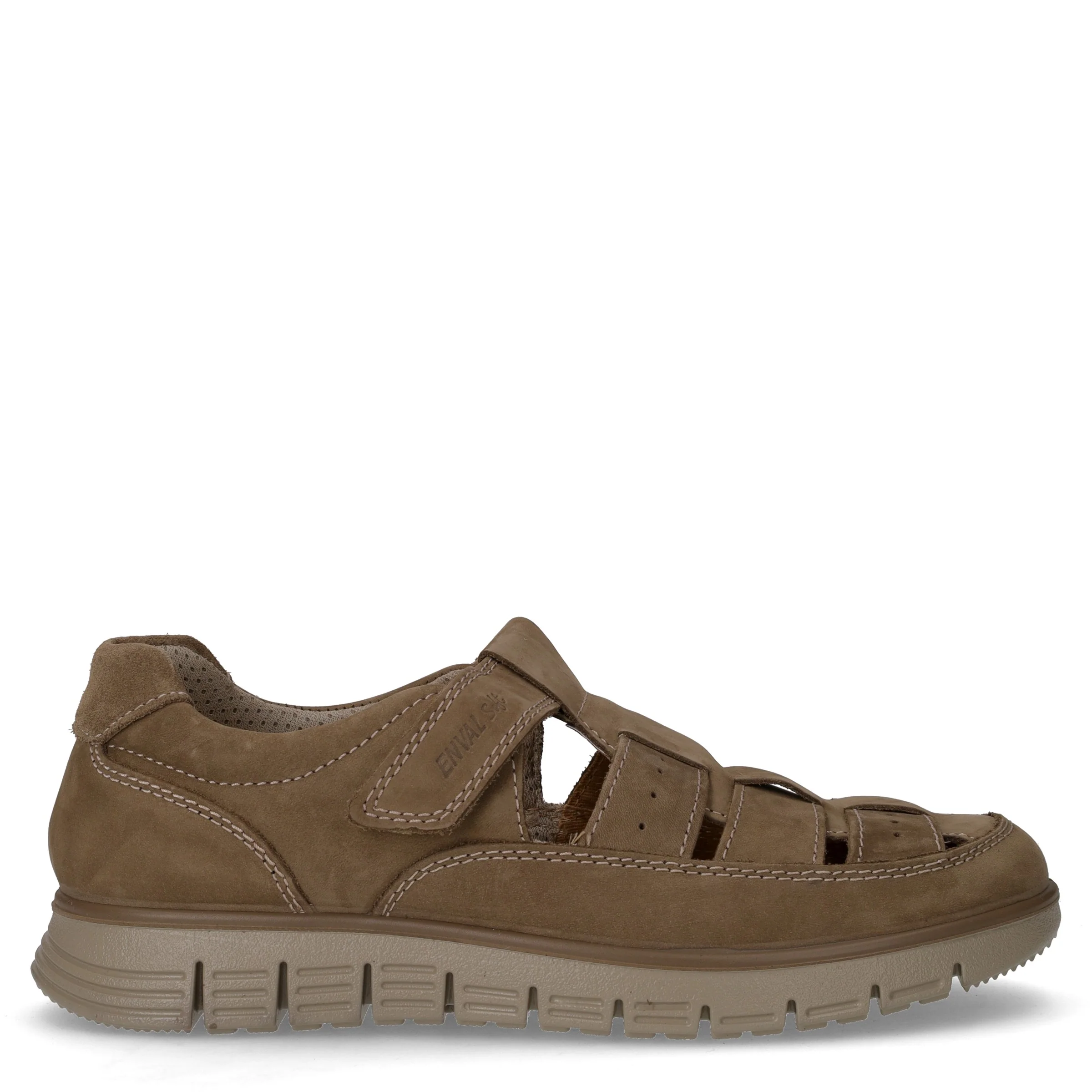 Sandalo sportivo in pelle safari