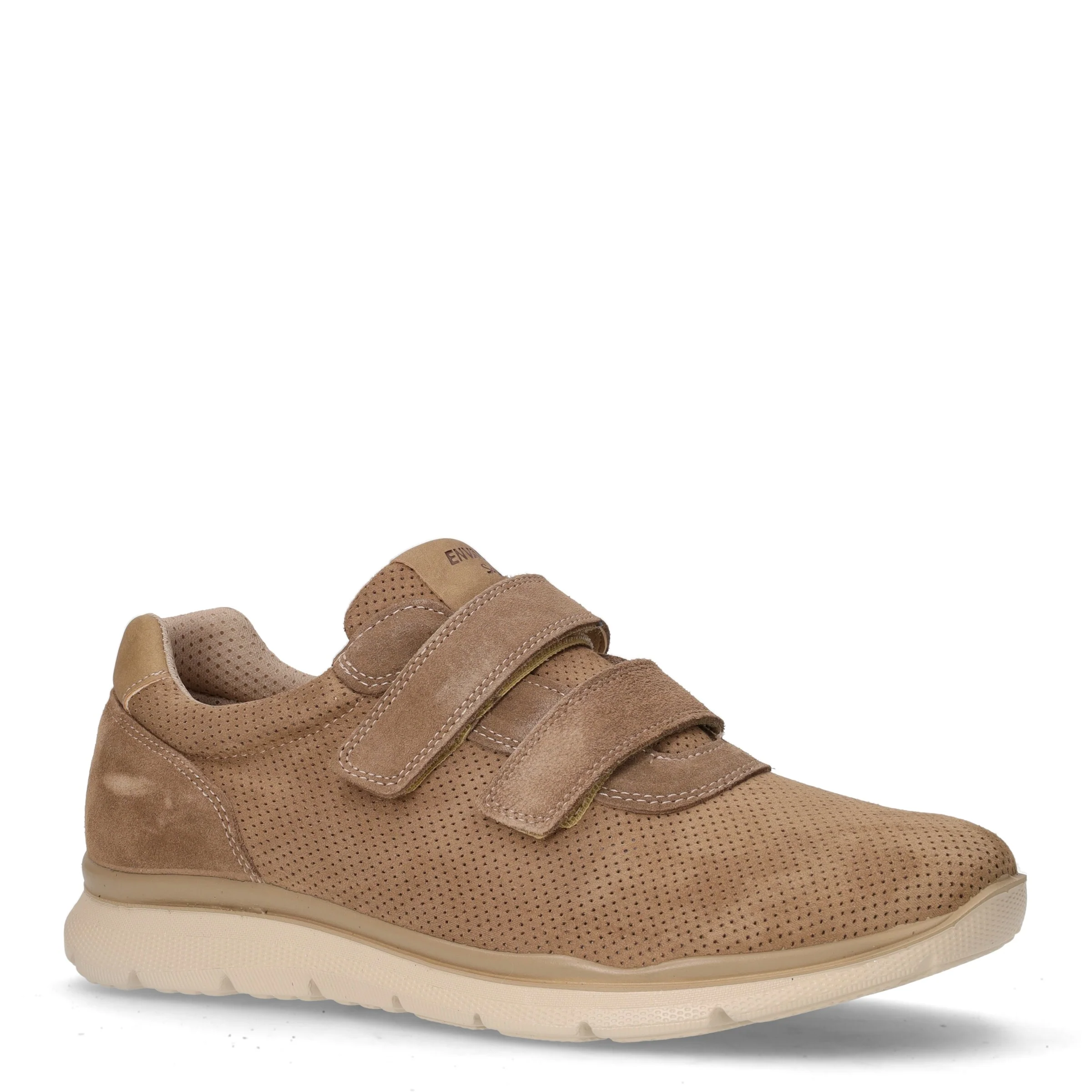 Sneaker con strappi in pelle tortora - Image 2