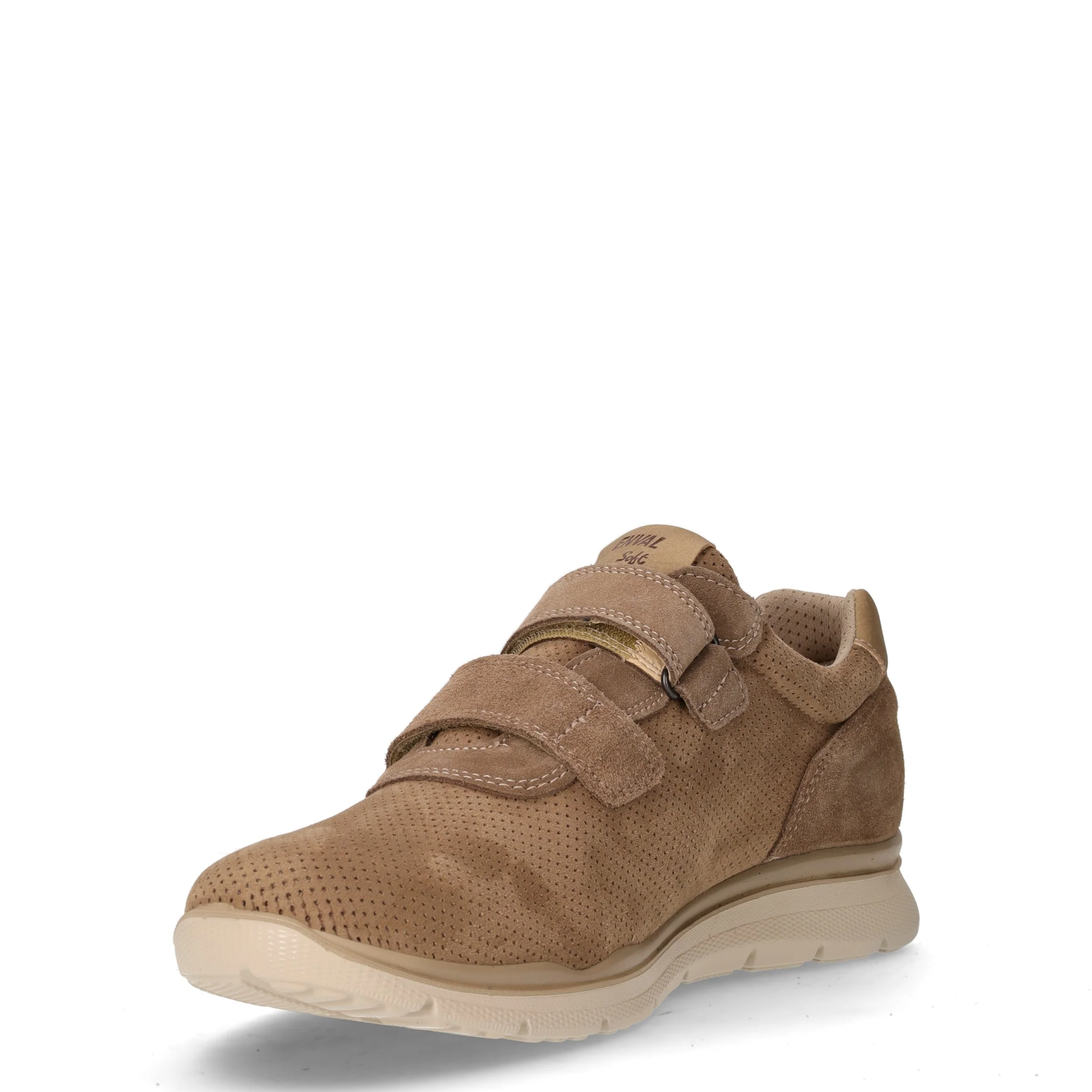 Sneaker con strappi in pelle tortora - Image 3