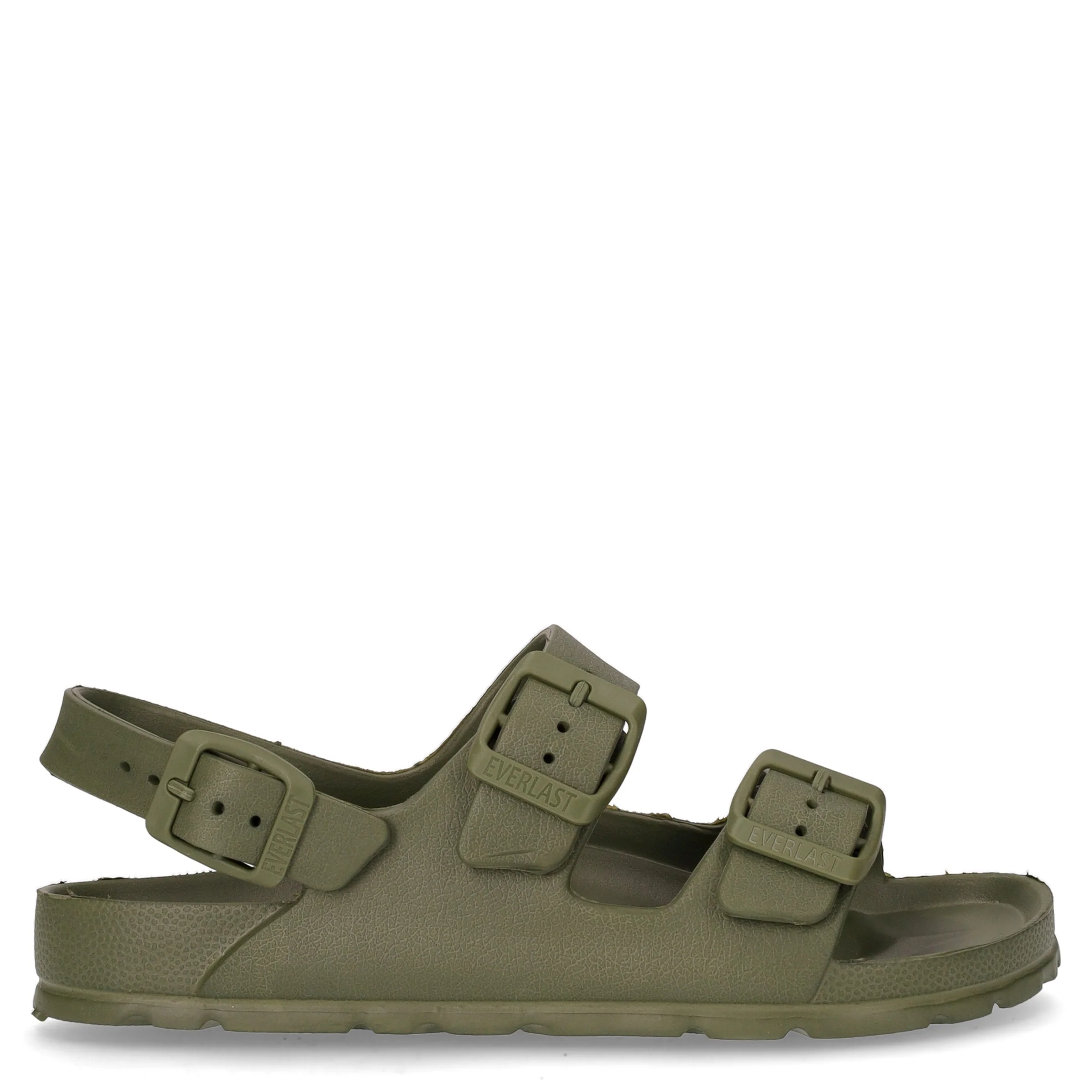 Sandalo da bambino in gomma verde militare