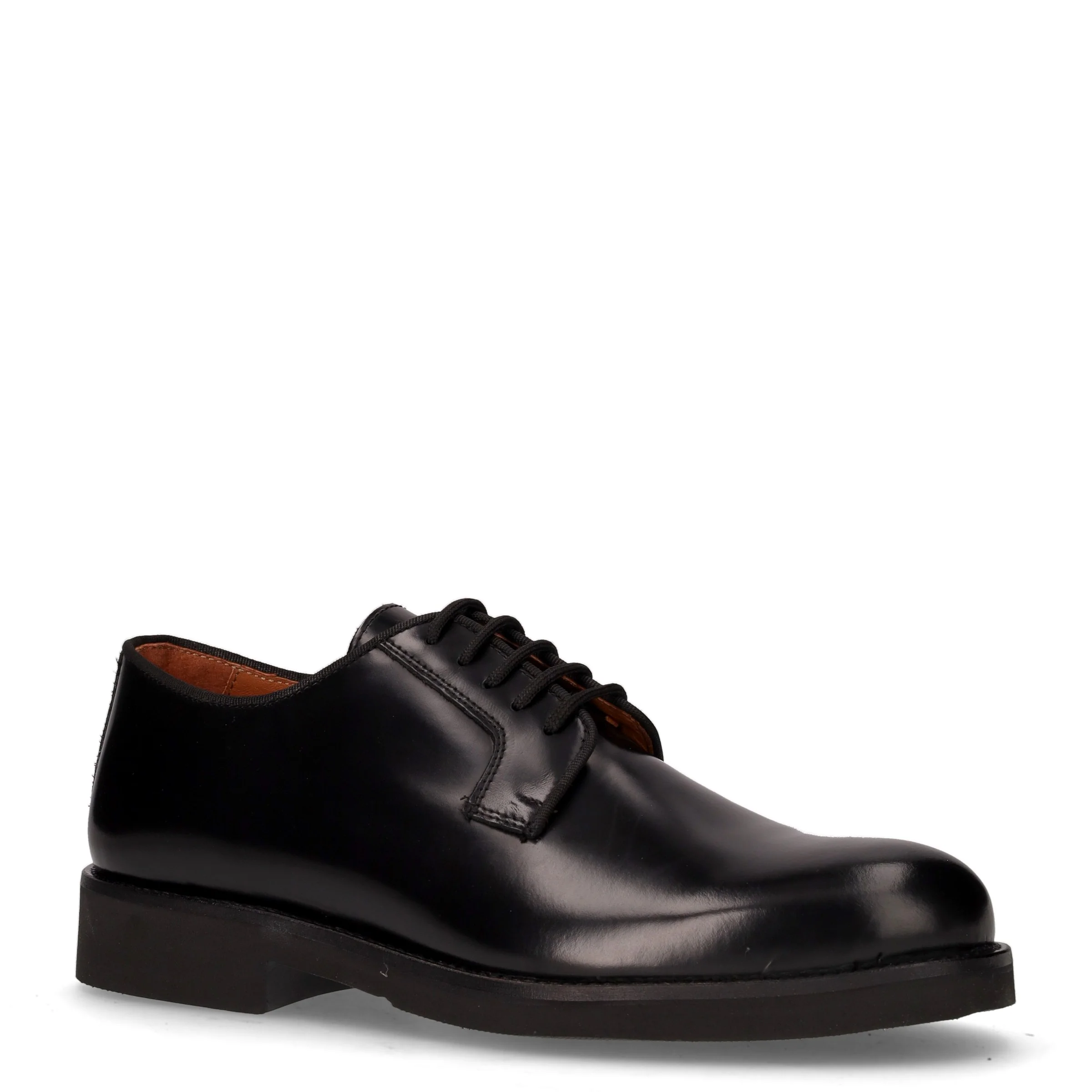 Stringata in pelle nero - Image 2