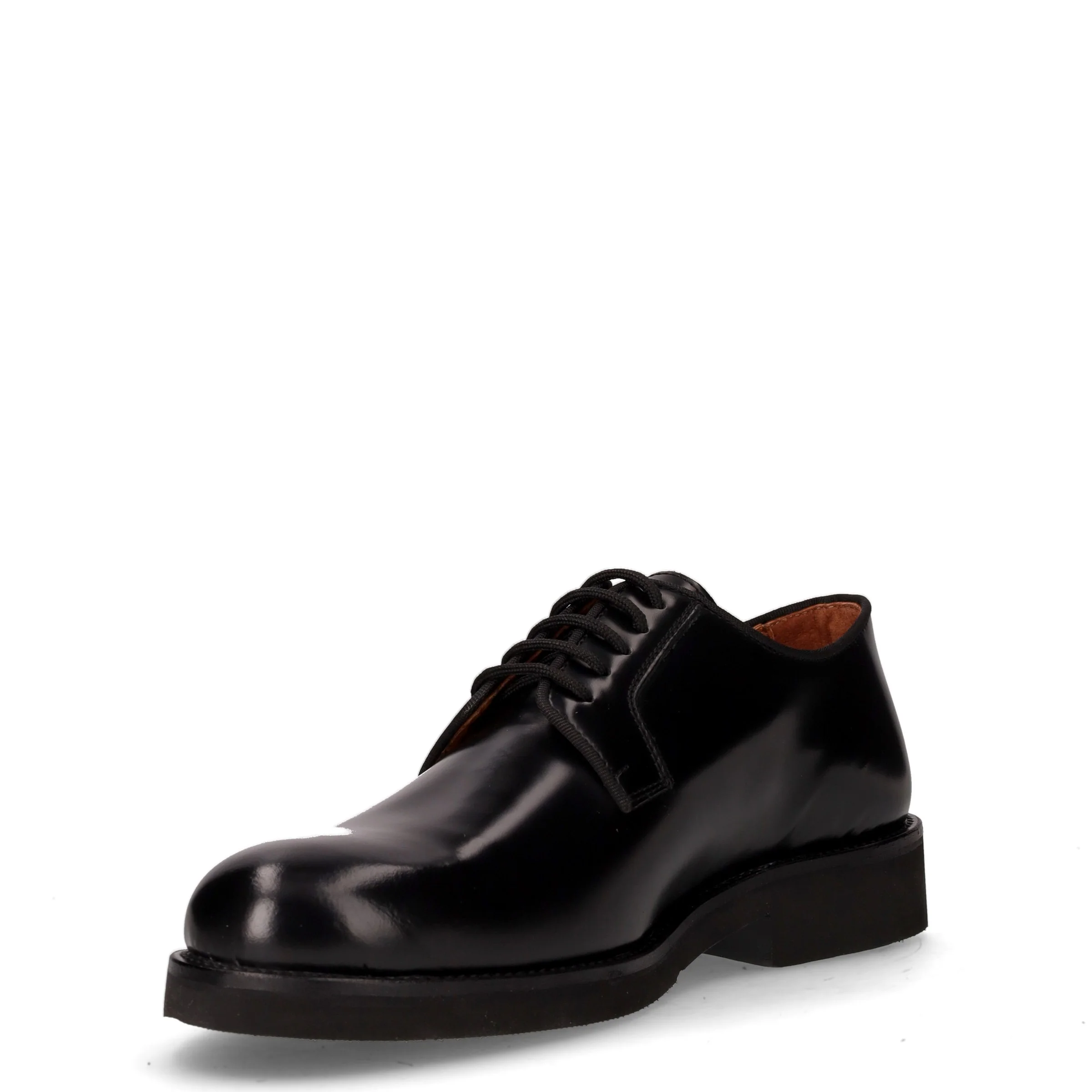 Stringata in pelle nero - Image 3